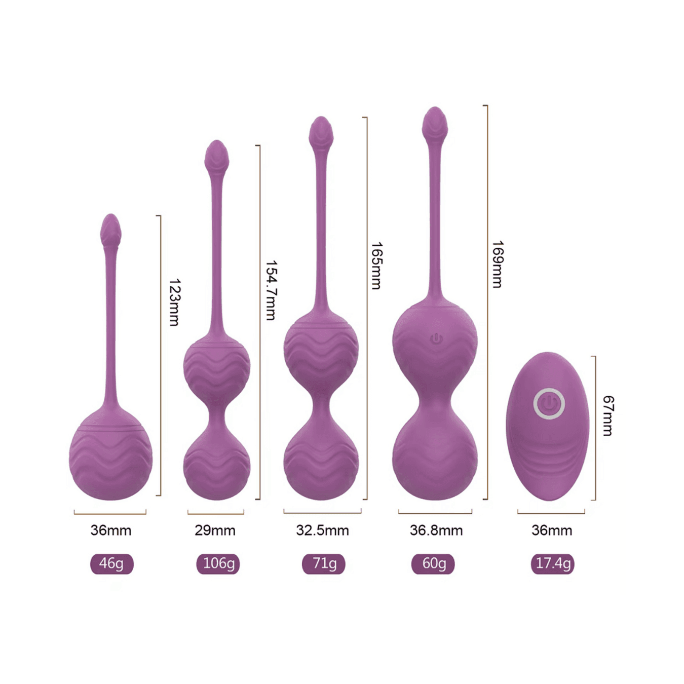 Palline Vaginali Vibranti Set in Silicone Medicale con Telecomando Kegel Pelvico in Palline vaginali Do You Erotic - Napoli, commercioVirtuoso.it