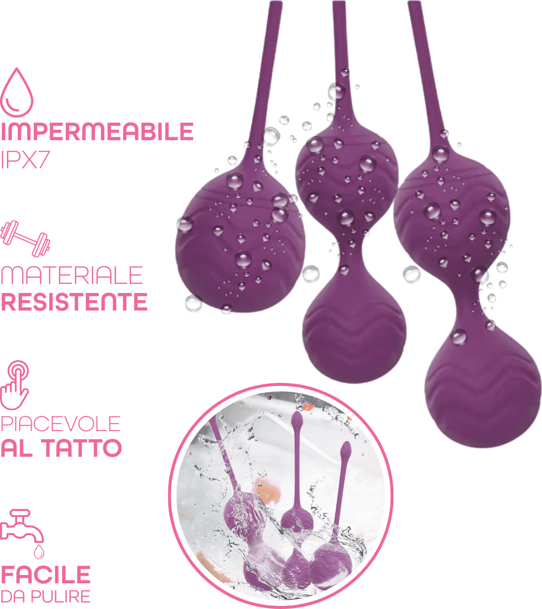 Palline Vaginali Vibranti Set in Silicone Medicale con Telecomando Kegel Pelvico in Palline vaginali Do You Erotic - Napoli, commercioVirtuoso.it