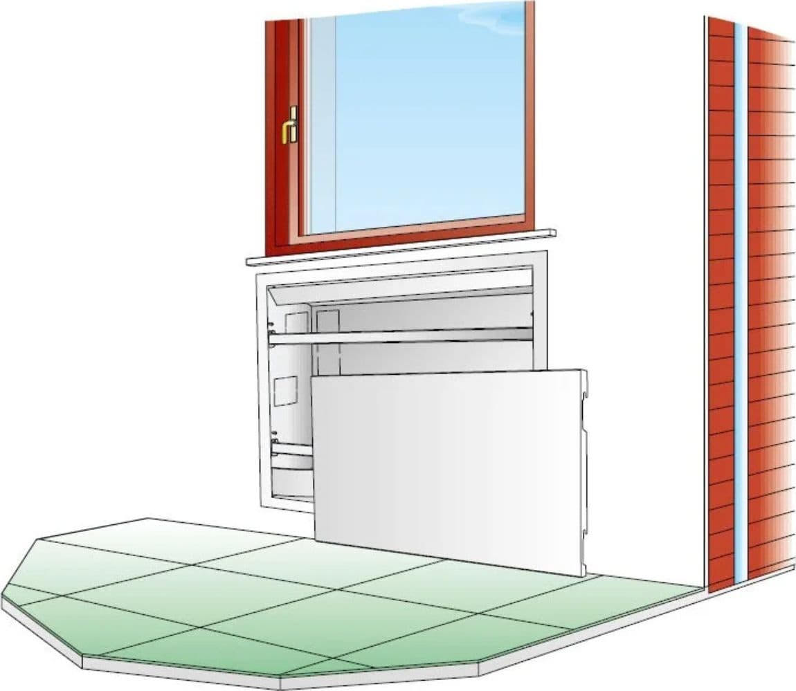 Ventilcassaforma ad incasso per ventilconvettori 833x1414x240mm Aermec CHF62 in Condizionatori a parete Masterbrico - Longobardi, commercioVirtuoso.it