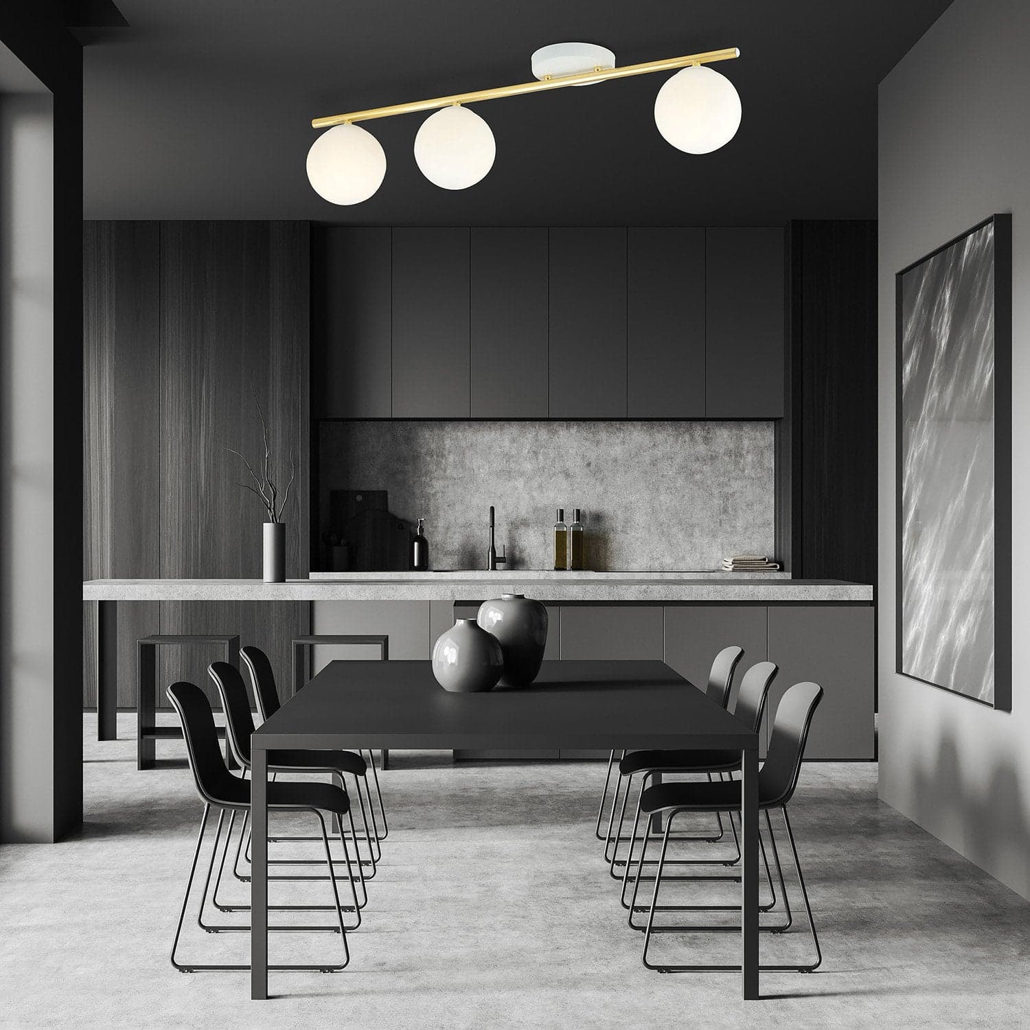 Plafoniera Contemporanea 3 Luci Monza In Acciaio Oro E Sfere Vetro Bianco in Plafoniere LuceArt - Montecorvino Pugliano, commercioVirtuoso.it