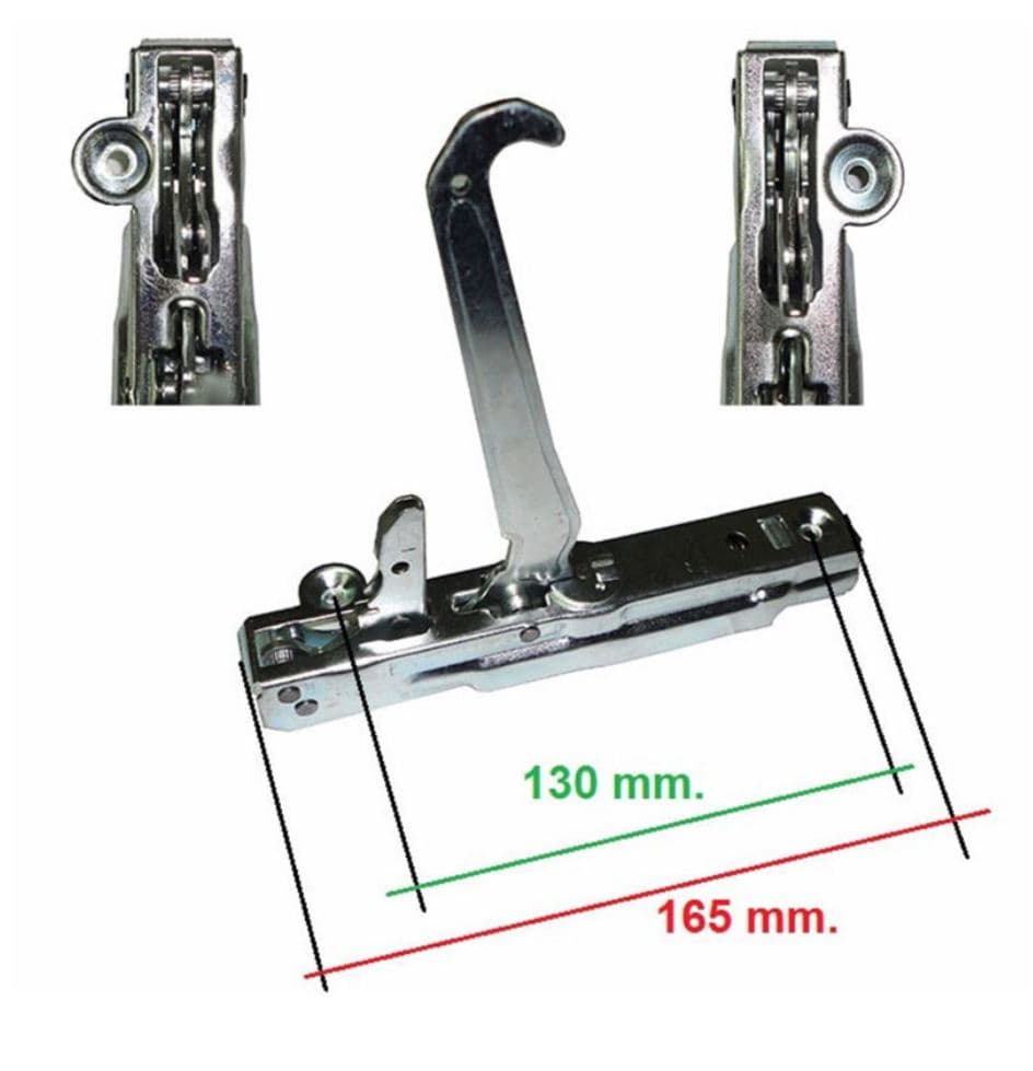 KIT 2PZ CERNIERA + PORTARULLINI PORTA FORNO CUCINA TECNOGAS mm 165 x 32 in prodotto EuroStore07 - Alatri, commercioVirtuoso.it