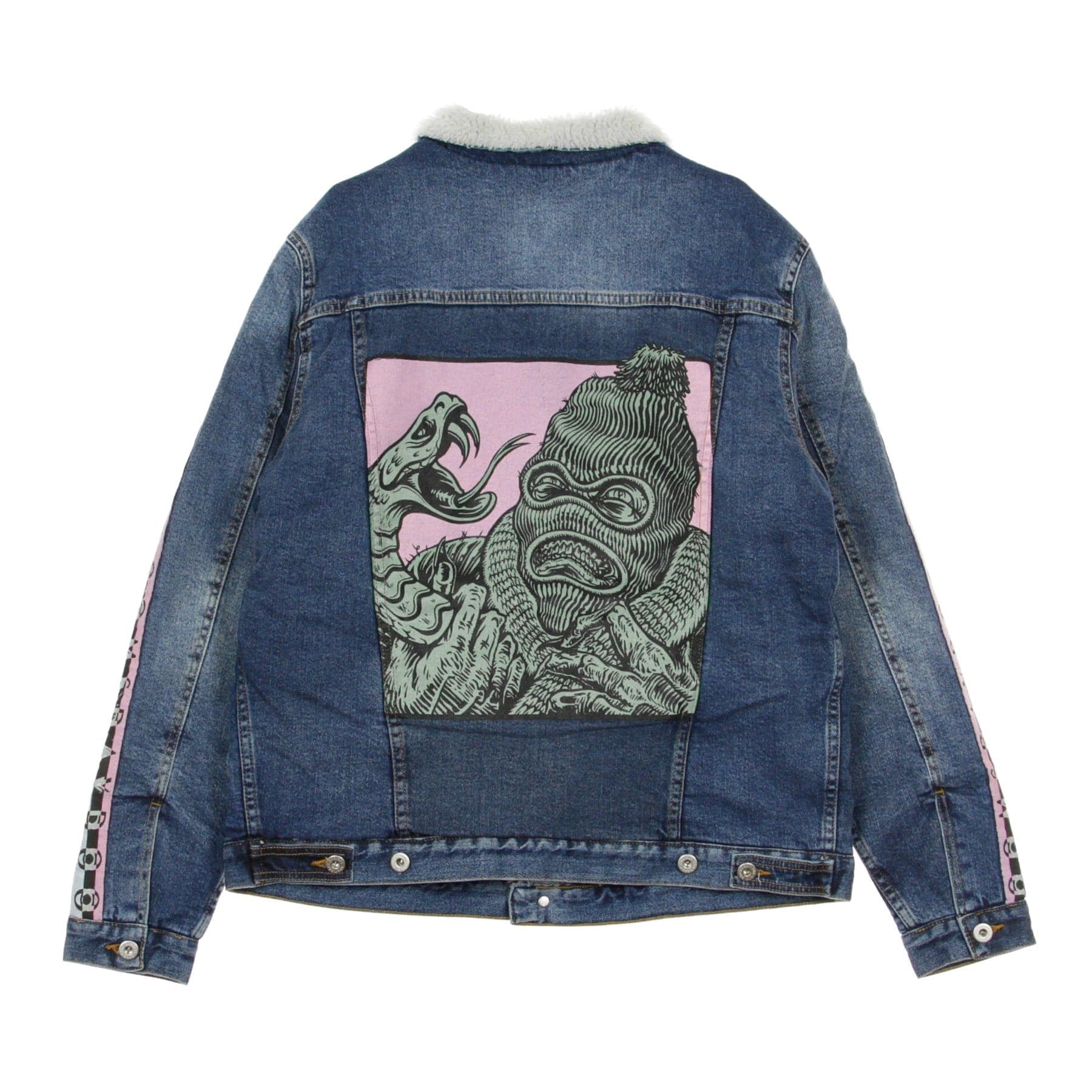 DOOMSDAY Giubbotto Jeans Uomo Necklace Denim Jacket Stone Wash da uomo in Giacche Drestige - Casamassima, commercioVirtuoso.it