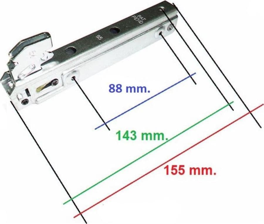 CERNIERA CERNIERE LOFRA - GLEM GAS PORTA FORNO 15,5 CM 2 PZ PORTA LEGGERA C 74 in prodotto EuroStore07 - Alatri, commercioVirtuoso.it