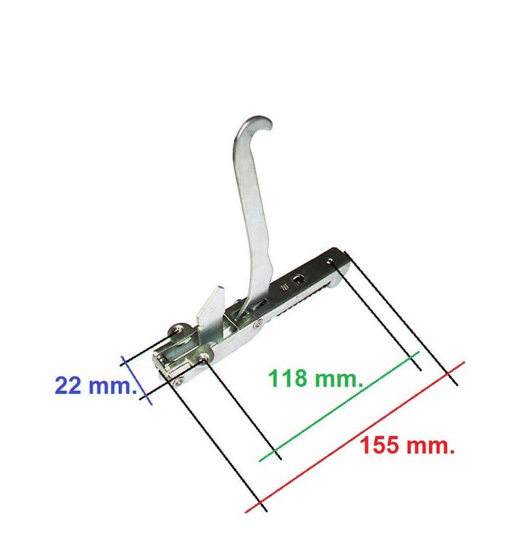 LOFRA COPPIA CERNIERE E PORTARULLI PER SPORTELLO mm 155 x 20 PORTA LEGGERA in prodotto EuroStore07 - Alatri, commercioVirtuoso.it