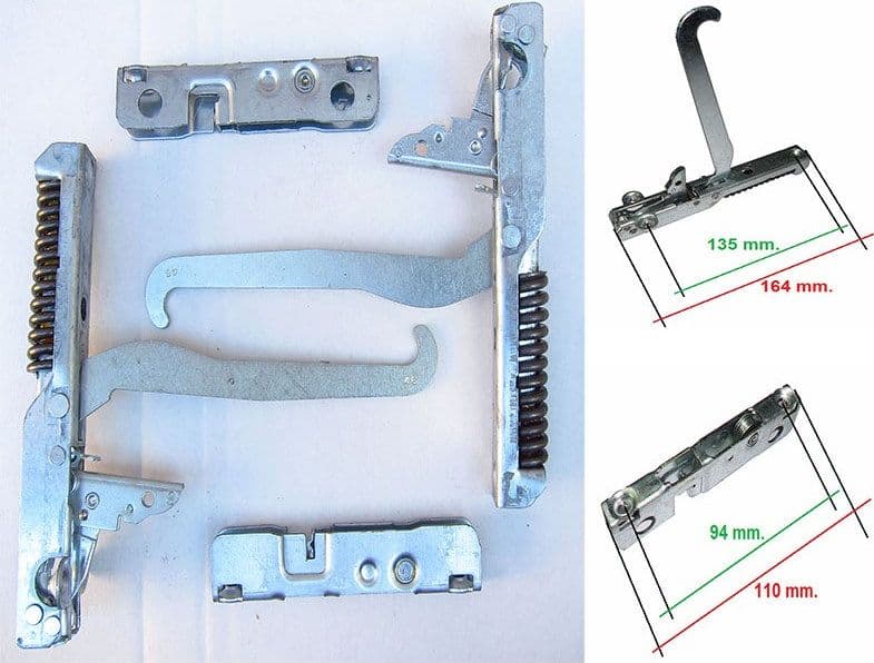 JOLLYNOX COPPIA CERNIERE E PORTARULLI PER SPORTELLO 164 x 21 mm PORTA LEGGERA in prodotto EuroStore07 - Alatri, commercioVirtuoso.it