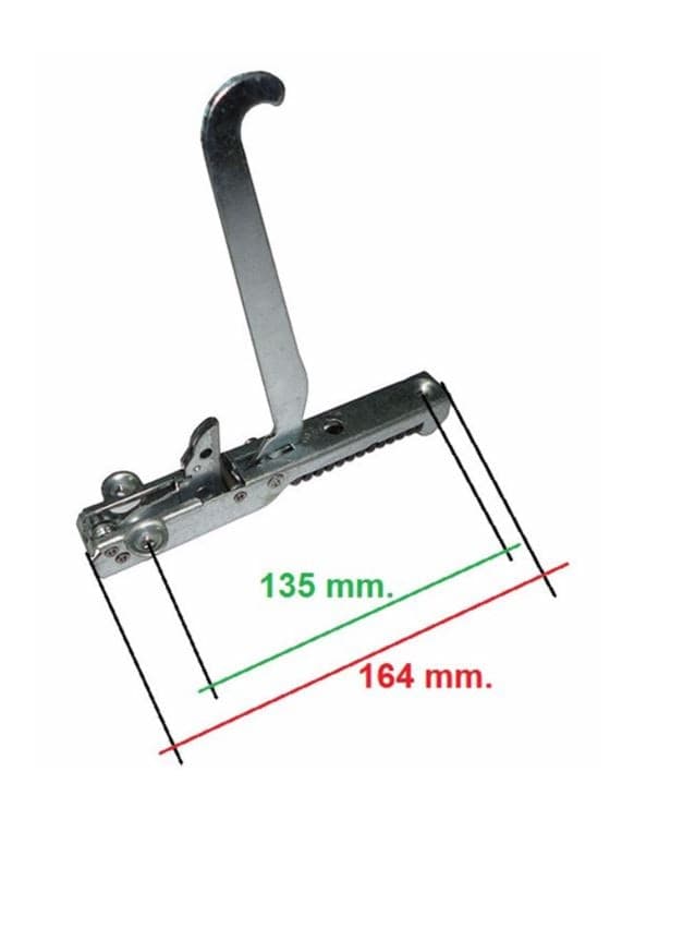 JOLLYNOX COPPIA CERNIERE E PORTARULLI PER SPORTELLO 164 x 21 mm PORTA LEGGERA in prodotto EuroStore07 - Alatri, commercioVirtuoso.it