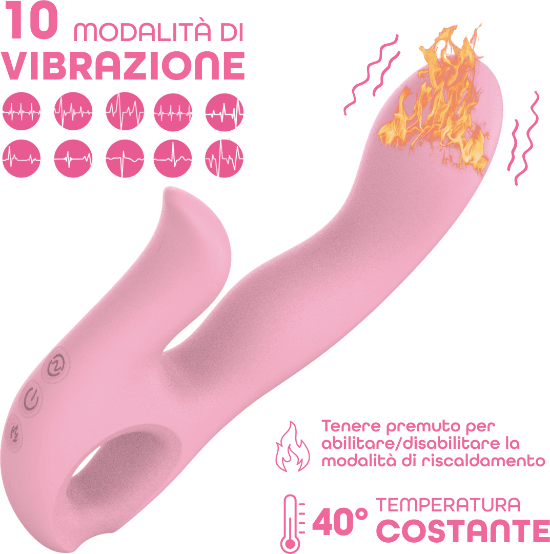 Vibratore Rabbit Riscaldante Doppia Stimolazione Clitoride e Punto G 10 Modalità in Accessori per stimolatori muscoli e nervi Do You Erotic - Napoli, commercioVirtuoso.it