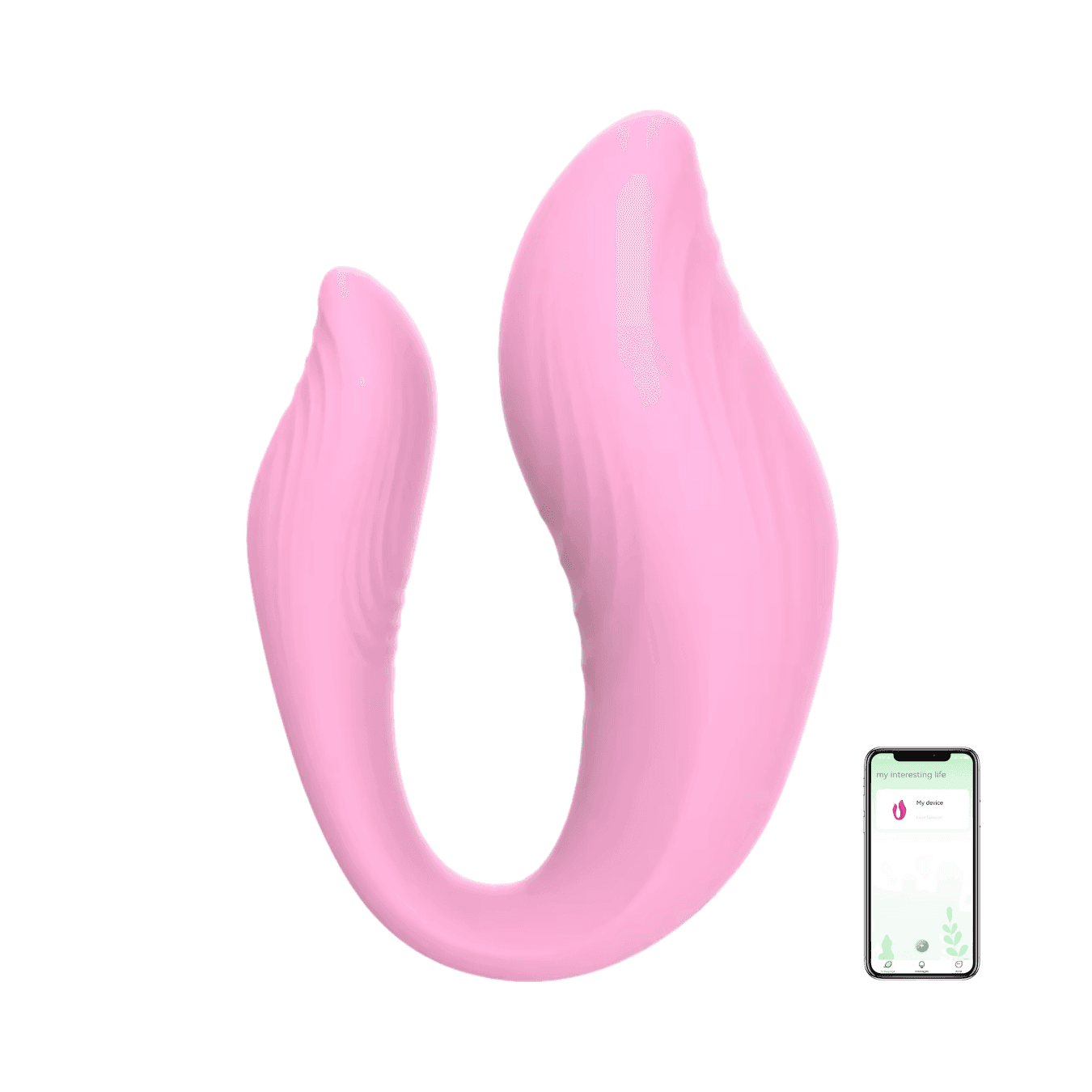 Vibratore Multifunzione Indossabile in Silicone Doppia Stimolazione con App USB