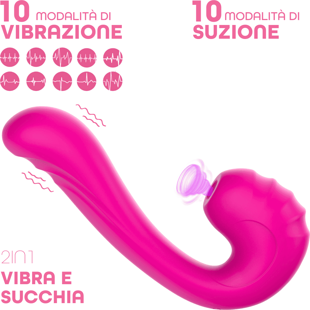 Vibratore Multifunzione Vibra e Succhia Doppia Stimolazione Punto G e Clitoride in Vibratori Lay-on Do You Erotic - Napoli, commercioVirtuoso.it