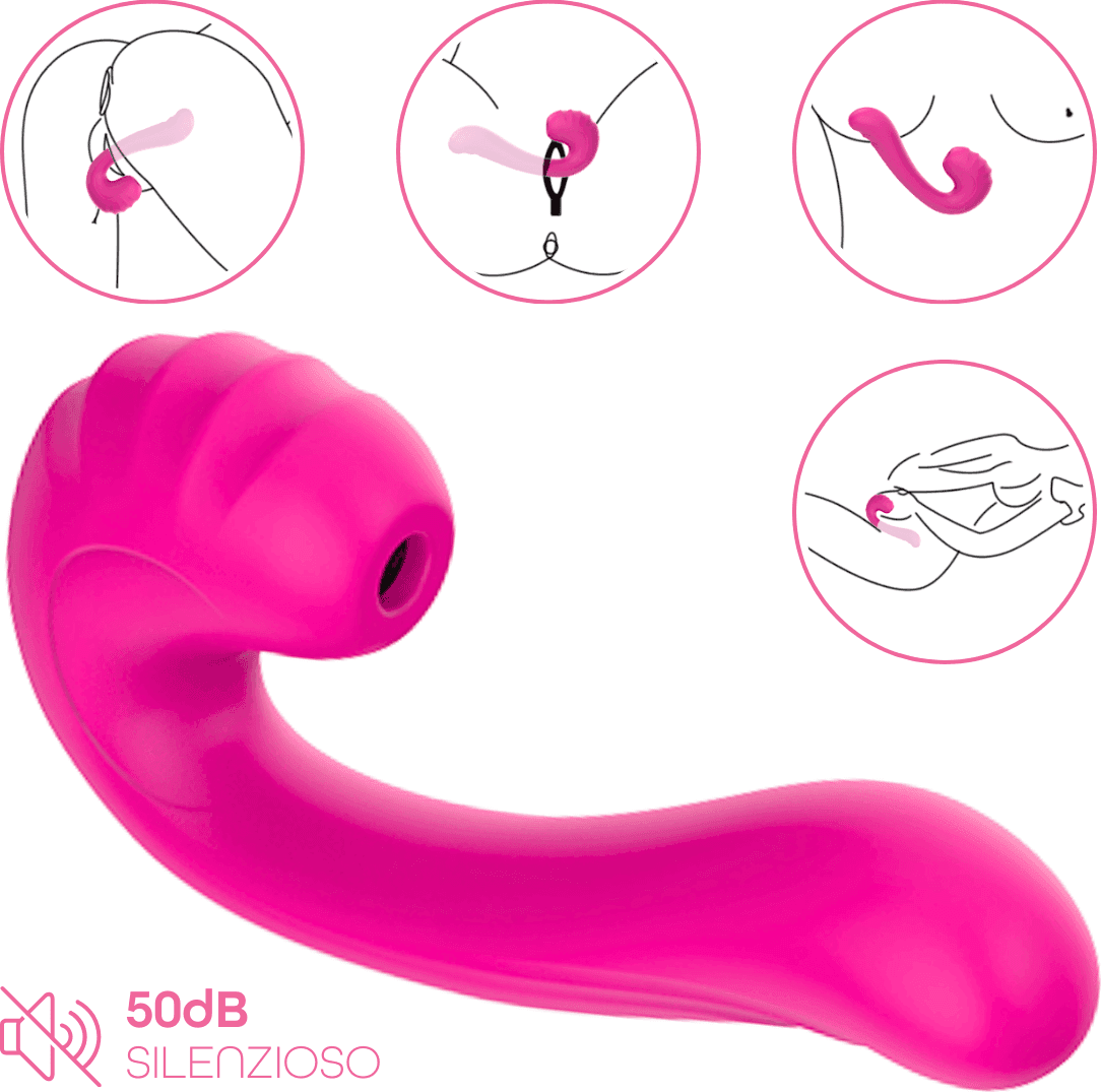 Vibratore Multifunzione Vibra e Succhia Doppia Stimolazione Punto G e Clitoride in Vibratori Lay-on Do You Erotic - Napoli, commercioVirtuoso.it