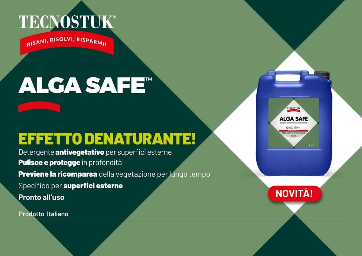 Tecnostuk Alga Safe – Detergente antivegetativo esterni in Prodotti antimuffa Masterbrico - Longobardi, commercioVirtuoso.it