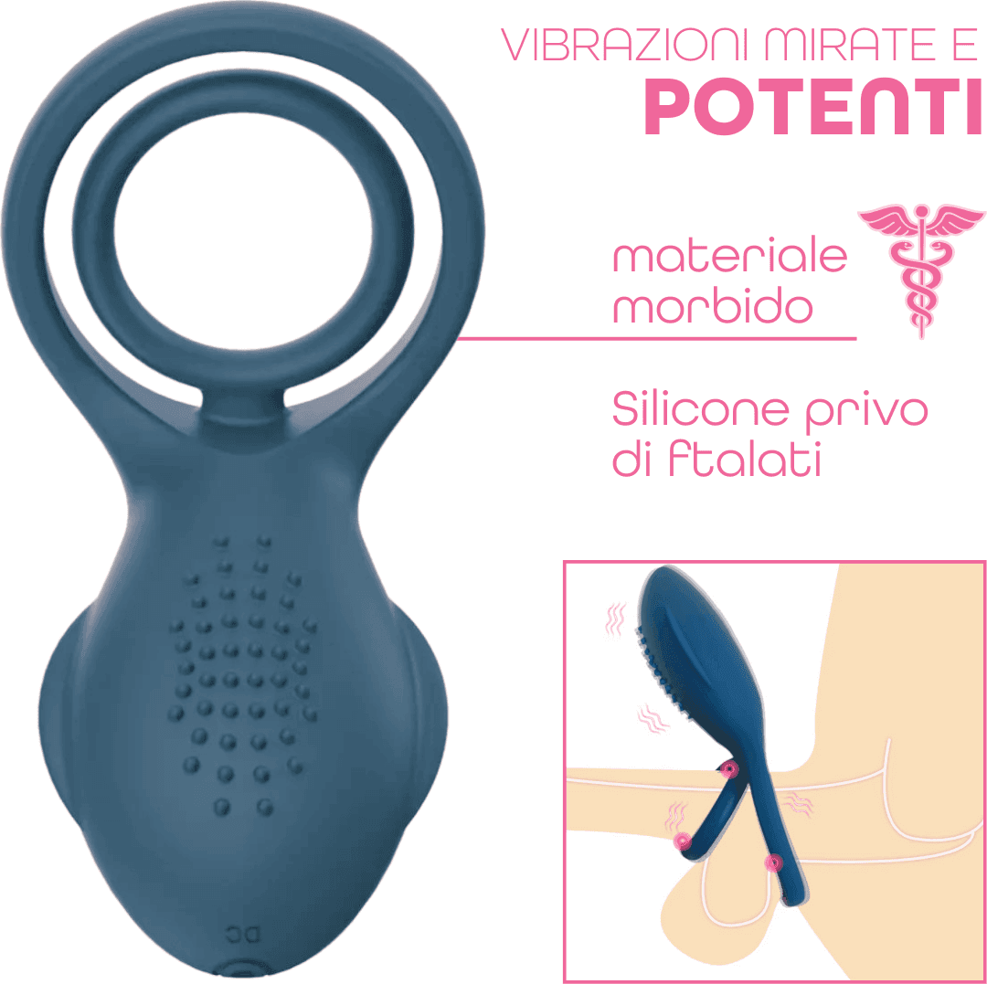 Anello Vibrante per Pene in Silicone con 10 Modalità Ricaricabile Silenzioso in Anelli fallici e vibranti Do You Erotic - Napoli, commercioVirtuoso.it