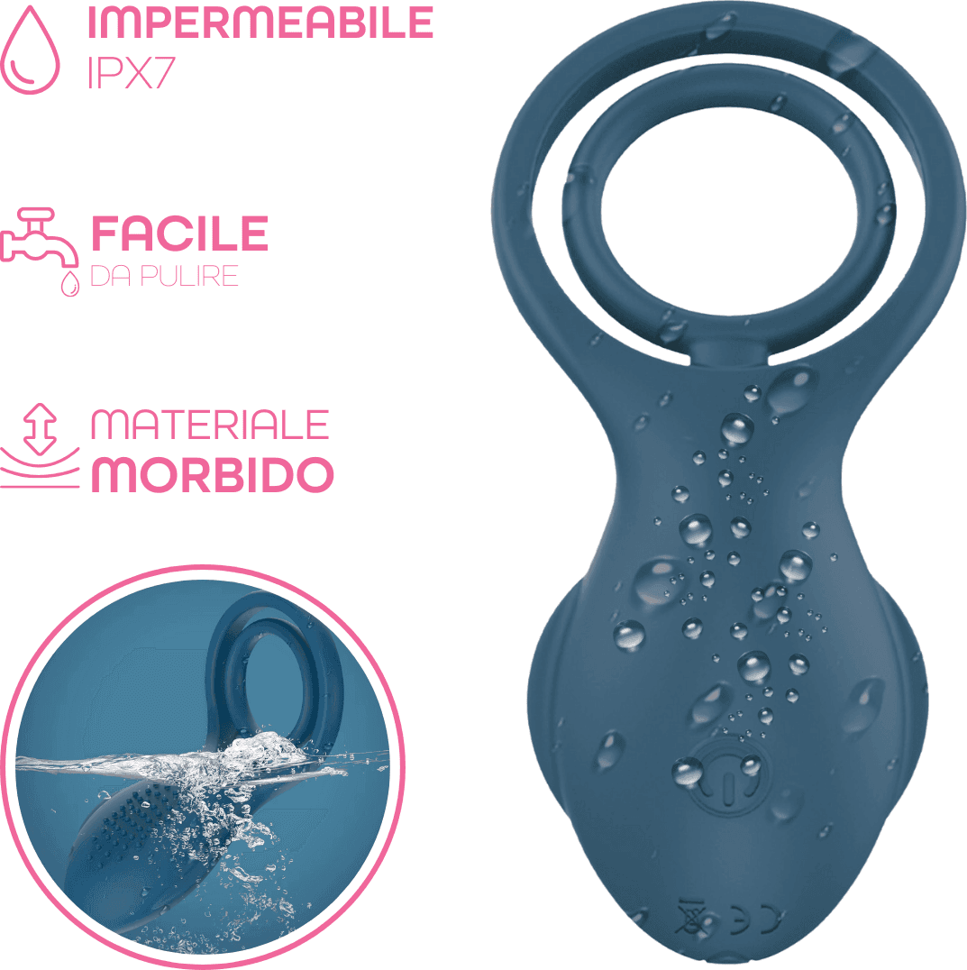 Anello Vibrante per Pene in Silicone con 10 Modalità Ricaricabile Silenzioso in Anelli fallici e vibranti Do You Erotic - Napoli, commercioVirtuoso.it
