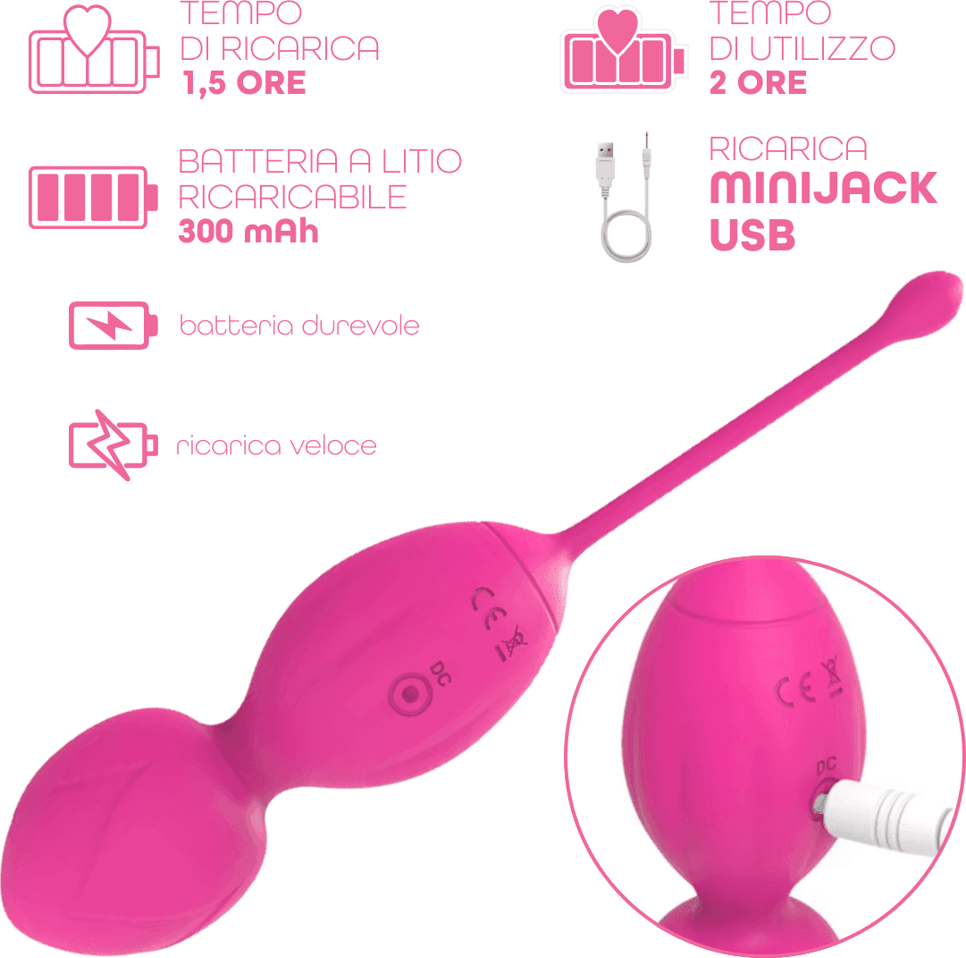 Palline Vaginali Vibranti Kegel Controllo con App Ovetto Vibrante in Silicone USB in Palline vaginali Do You Erotic - Napoli, commercioVirtuoso.it