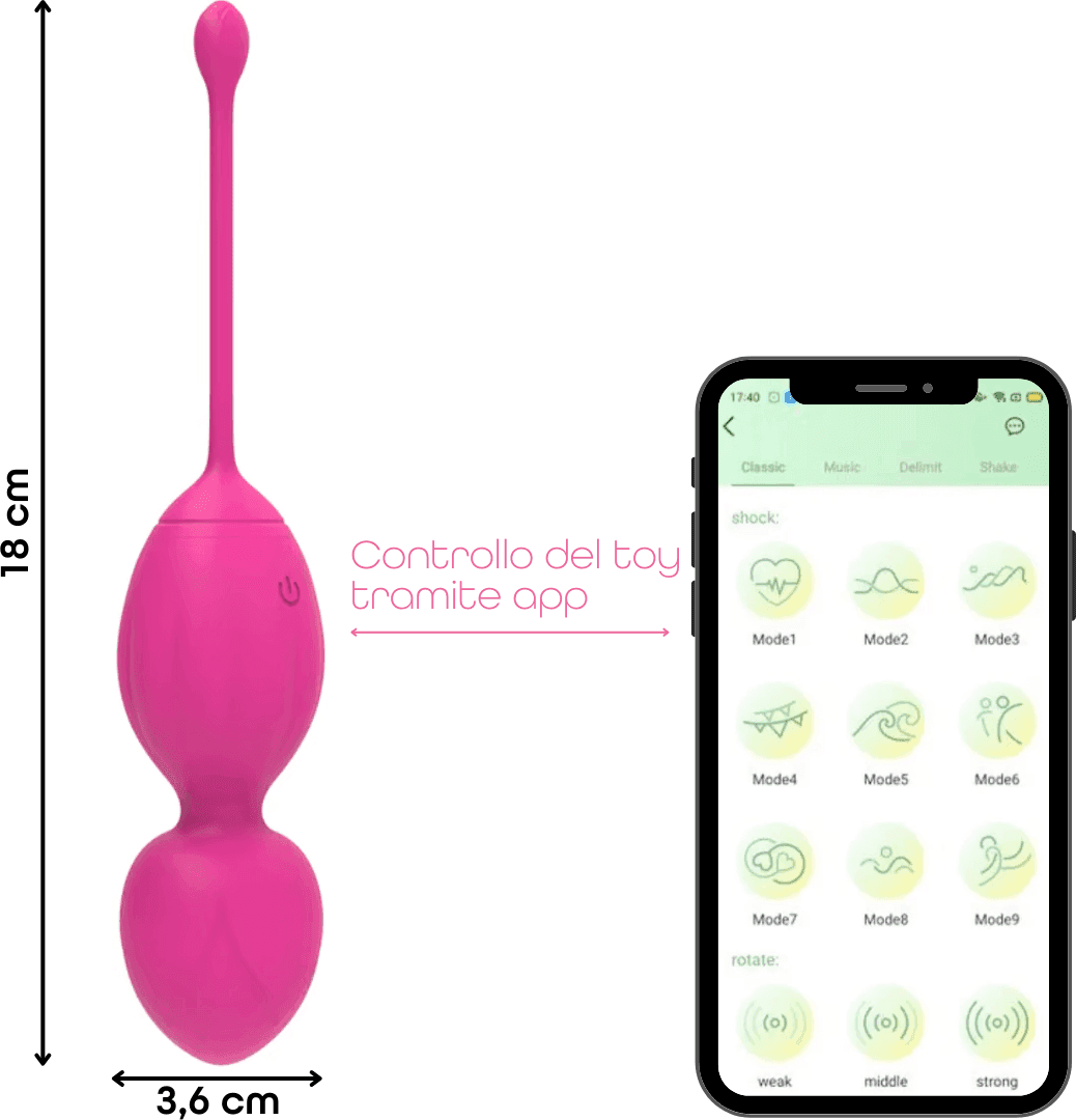 Palline Vaginali Vibranti Kegel Controllo con App Ovetto Vibrante in Silicone USB in Palline vaginali Do You Erotic - Napoli, commercioVirtuoso.it