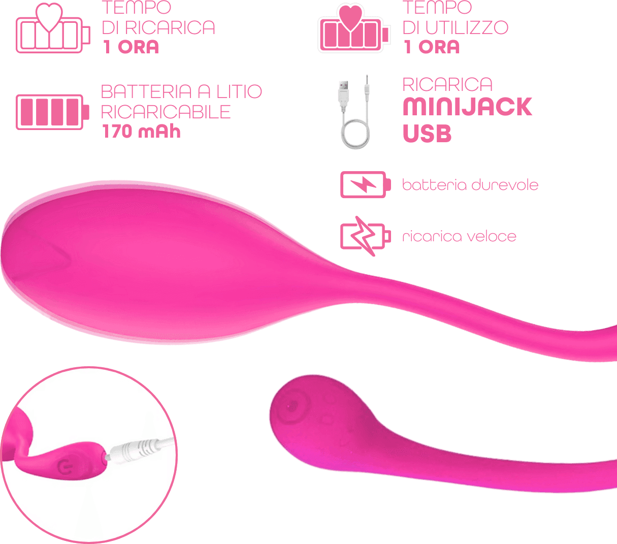 Ovetto Vibrante con App Vibratore Punto G e Clitoride in Silicone 9 Modalità USB in Vibratori per coppia Do You Erotic - Napoli, commercioVirtuoso.it