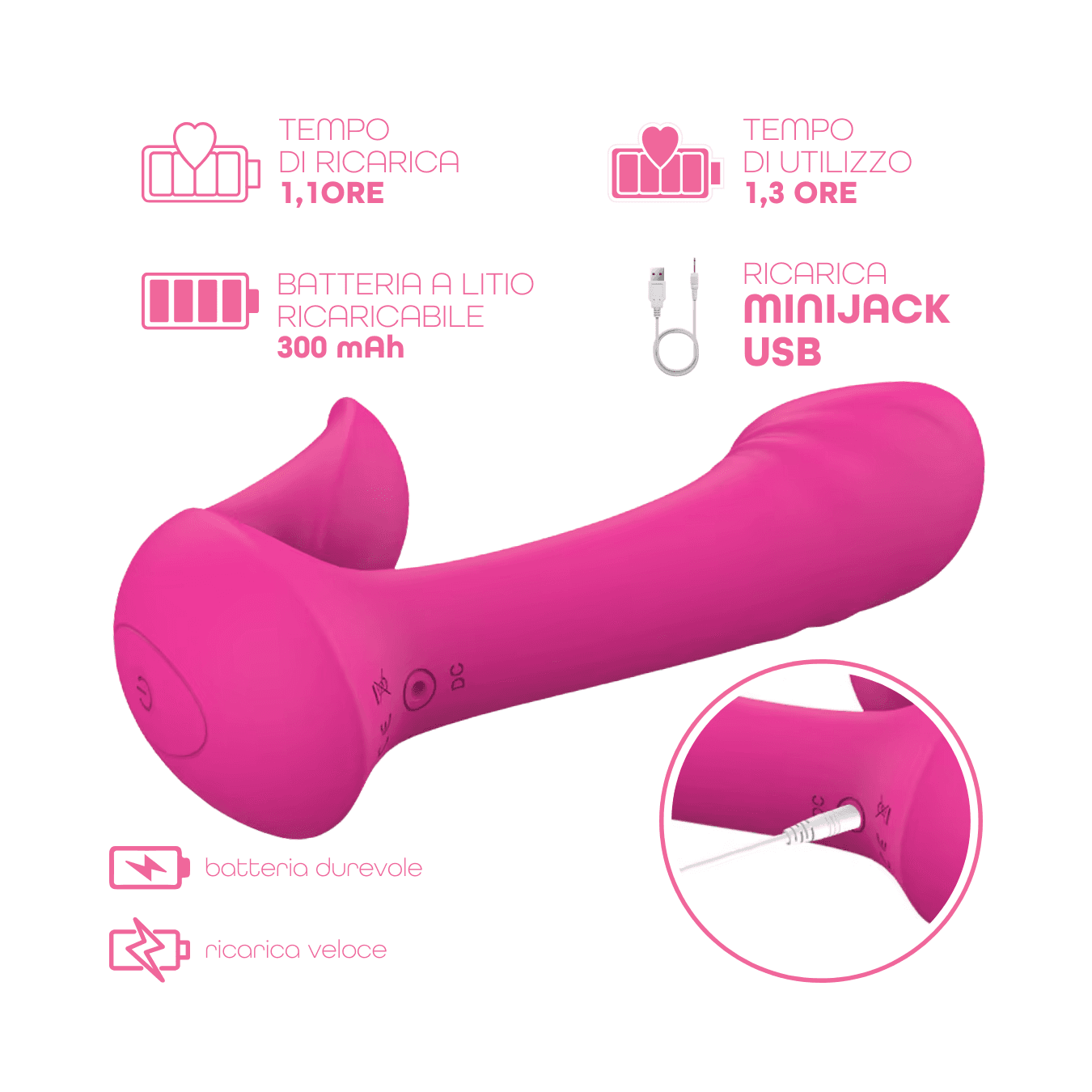 Vibratore Doppia Stimolazione Punto G e Clitoride 10 Modalità Controllo con App in Vibratori proiettile e ovuli vibranti Do You Erotic - Napoli, commercioVirtuoso.it