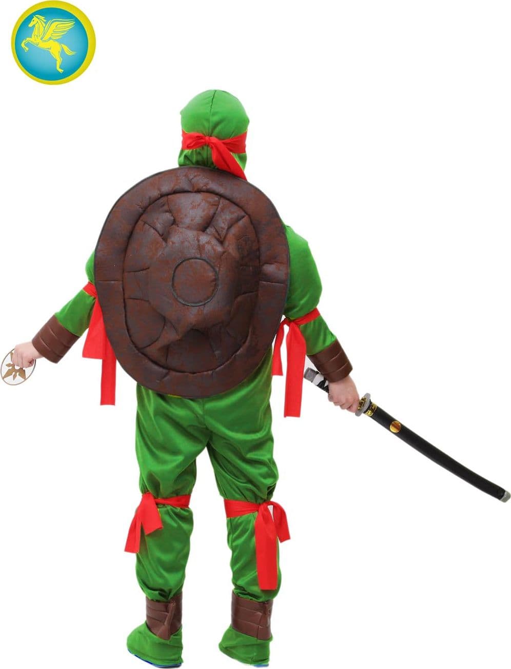 COSTUME TARTARUGA NINJA BAMBINO DA 5 A 11 ANNI - PEGASUS COD. 1266 in Bambini Falco Biancheria - Parete, commercioVirtuoso.it