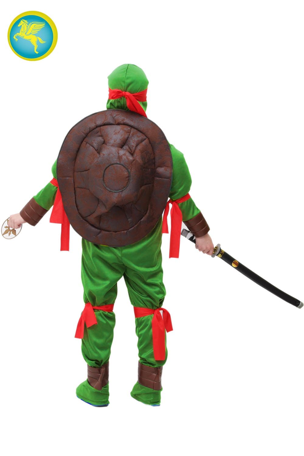 COSTUME TARTARUGA NINJA BAMBINO DA 5 A 11 ANNI - PEGASUS COD. 1266 in Bambini Falco Biancheria - Parete, commercioVirtuoso.it