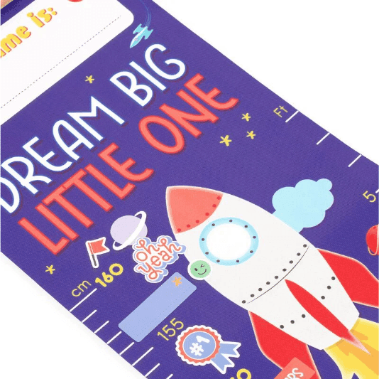 Metro da Parete - Dream Big Little One, tema space in Sticker da muro e lettere in legno Cartospedia - Napoli, commercioVirtuoso.it