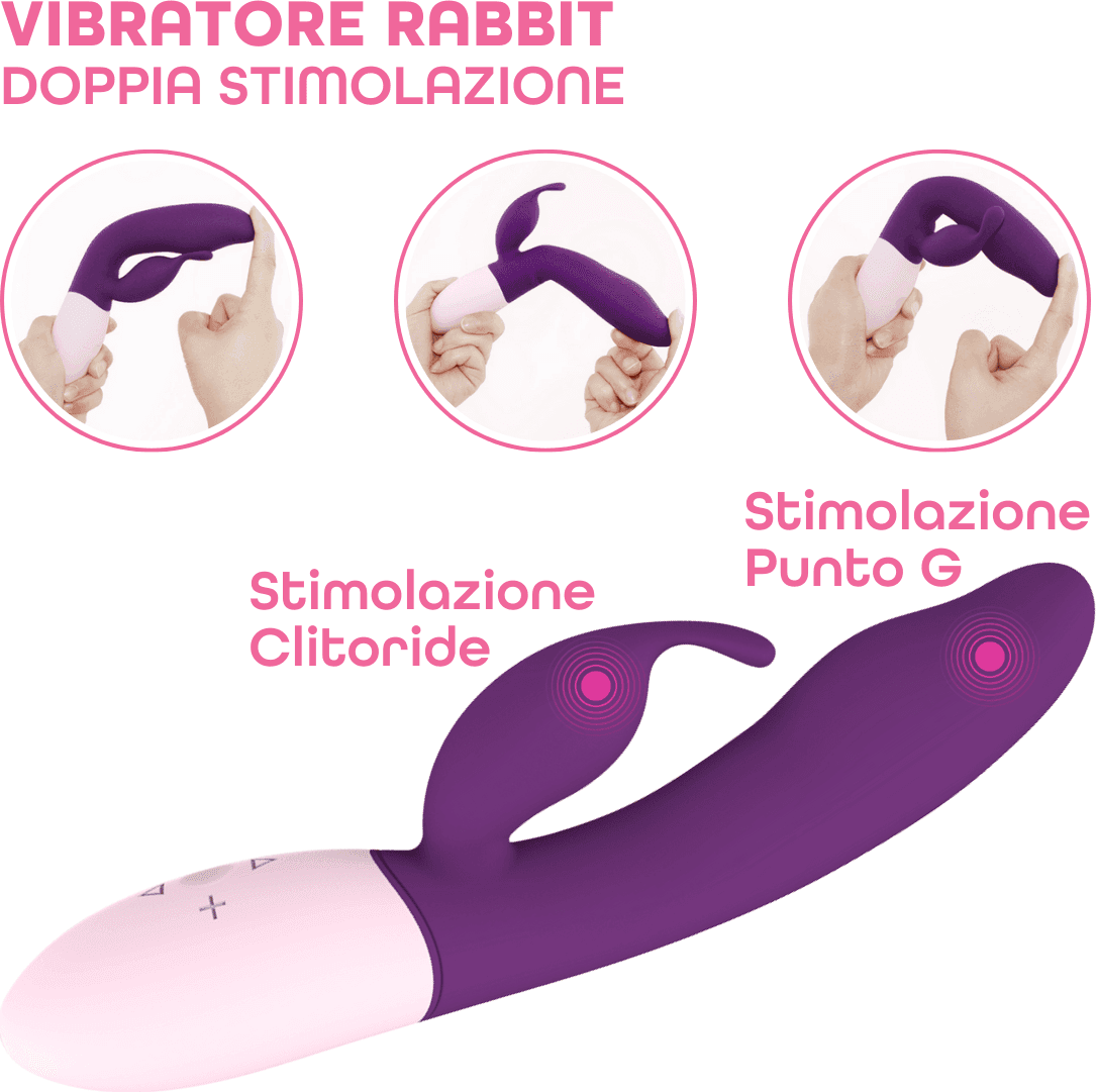 Vibratore Rabbit Doppia Stimolazione Punto G e Clitoride 10 Modalità Vibrazione in Attrezzi per rinforzare cosce e fianchi Do You Erotic - Napoli, commercioVirtuoso.it