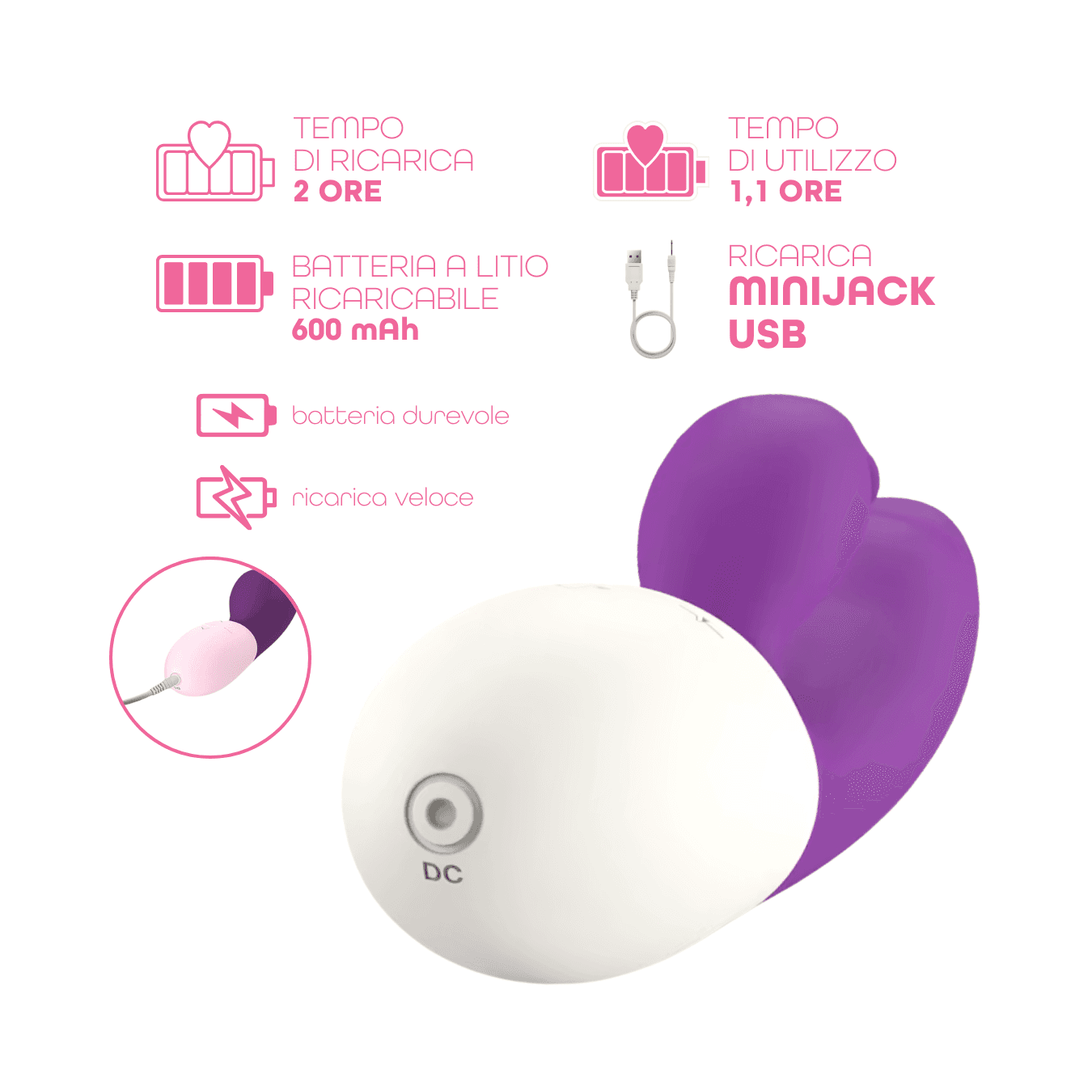 Vibratore Rabbit Doppia Stimolazione Punto G e Clitoride 10 Modalità Vibrazione in Attrezzi per rinforzare cosce e fianchi Do You Erotic - Napoli, commercioVirtuoso.it