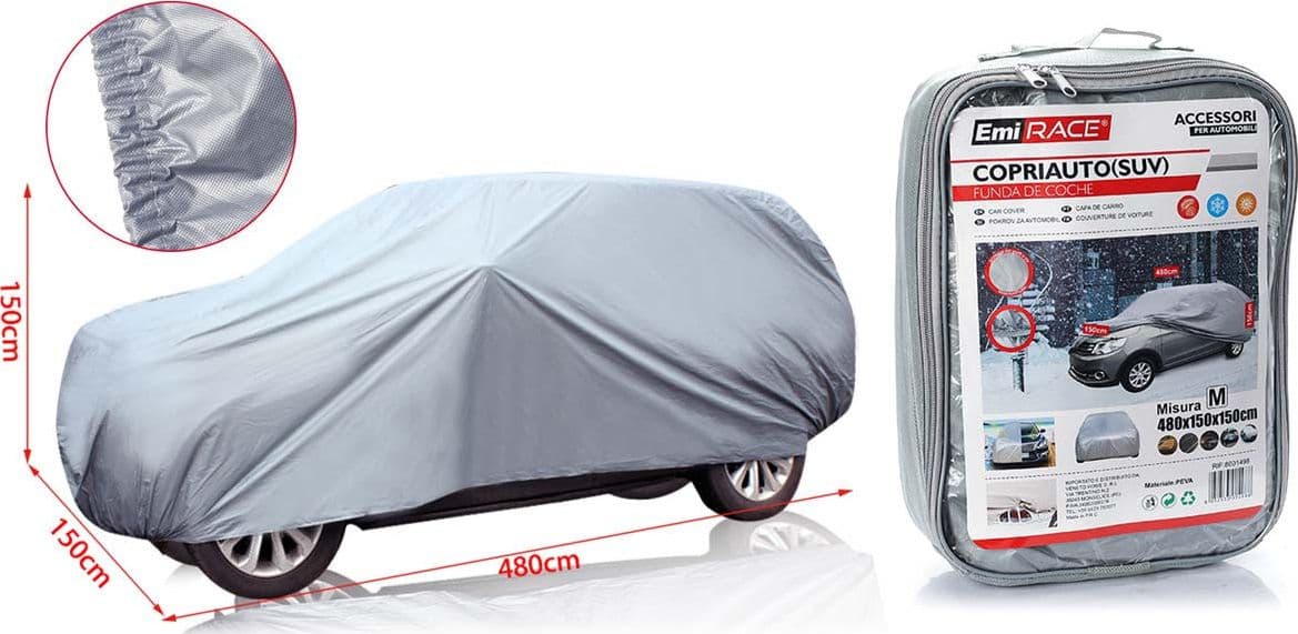 Telo Copriauto da Esterno Per SUV Misura M 480X150X150cm Impermeabile Antigraffio Resistente in Copriauto Scontolo.net - Potenza, commercioVirtuoso.it