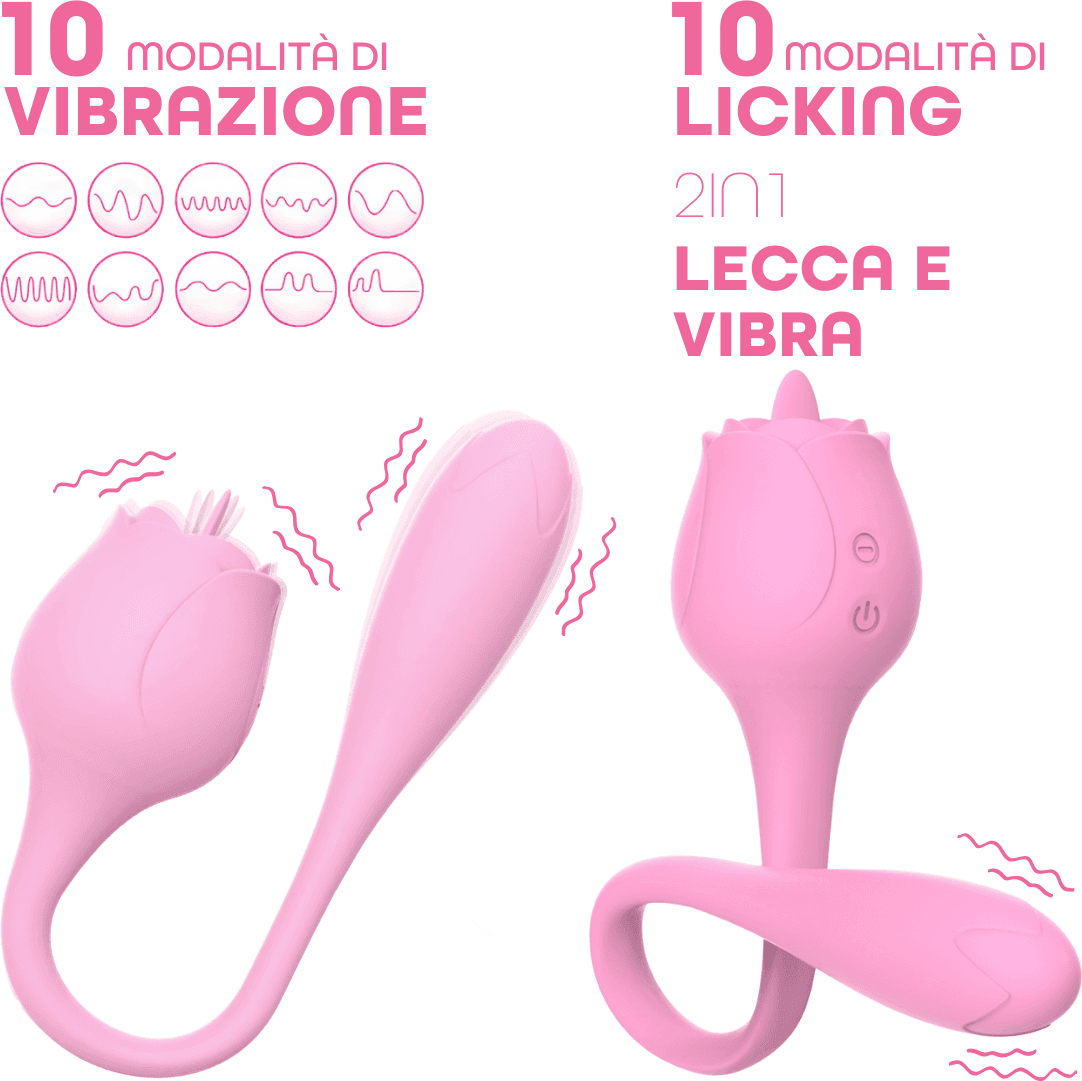 Stimolatore Clitorideo Licking Vibratore Punto G a forma di Rosa Lecca e Vibra in Succhia clitoride Do You Erotic - Napoli, commercioVirtuoso.it