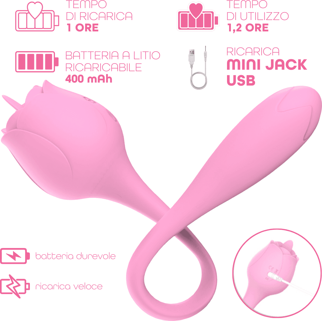 Stimolatore Clitorideo Licking Vibratore Punto G a forma di Rosa Lecca e Vibra in Succhia clitoride Do You Erotic - Napoli, commercioVirtuoso.it