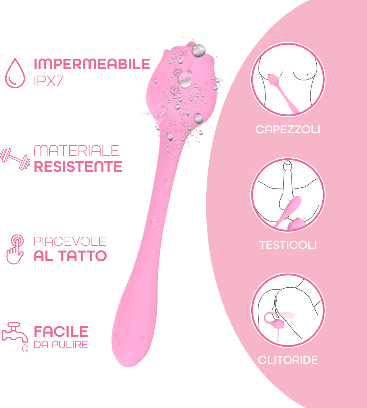 Stimolatore Clitorideo Licking Vibratore Punto G a forma di Rosa Lecca e Vibra in Succhia clitoride Do You Erotic - Napoli, commercioVirtuoso.it