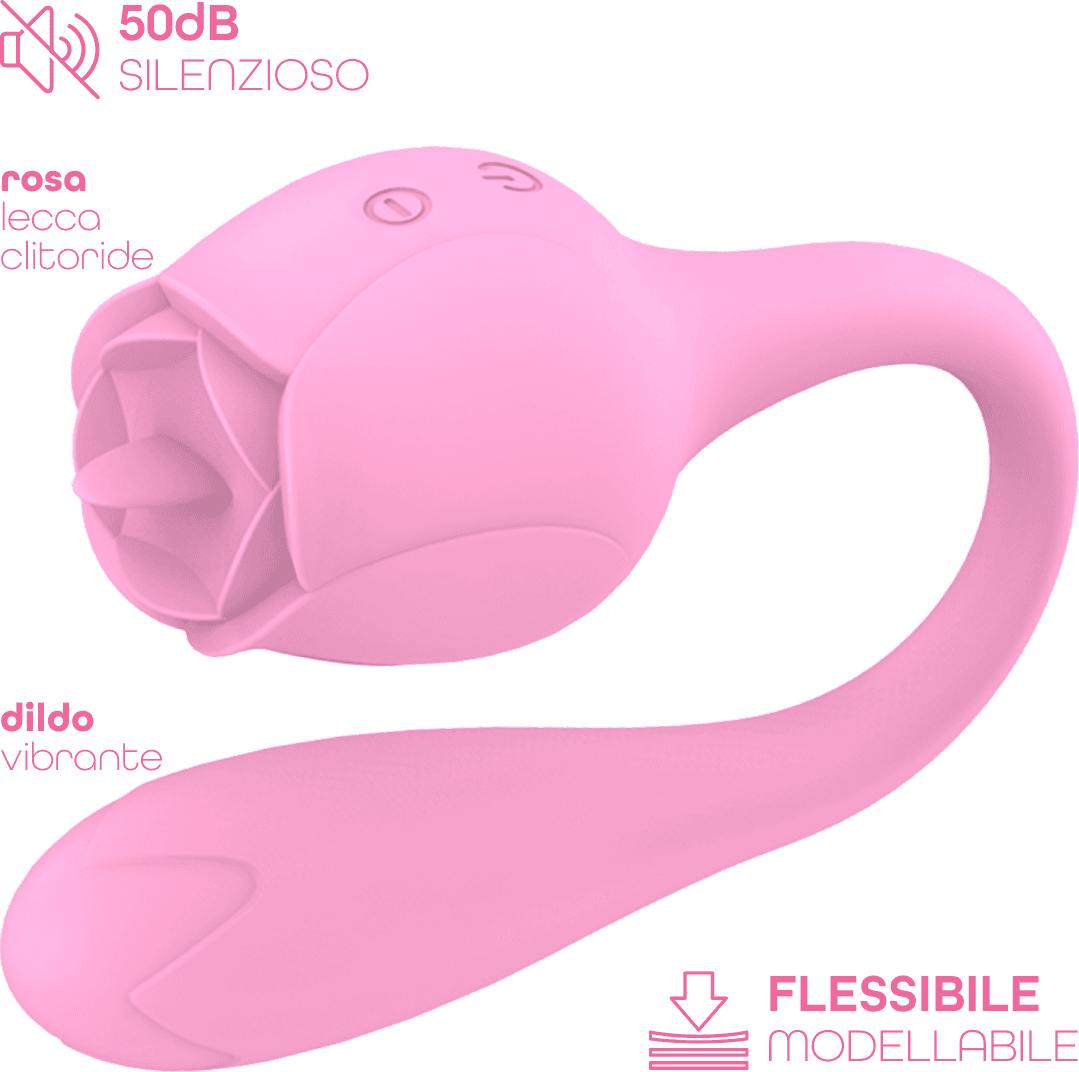 Stimolatore Clitorideo Licking Vibratore Punto G a forma di Rosa Lecca e Vibra in Succhia clitoride Do You Erotic - Napoli, commercioVirtuoso.it