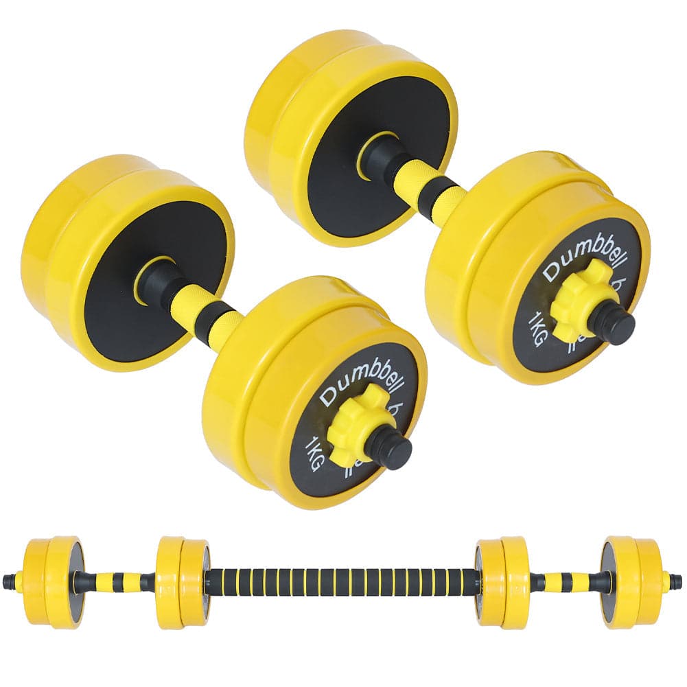 Set Manubri Bilanciere 10kg Pesi Fitness Allenamento Casa 2 Modalità Antiscivolo in Manubri Danyx - Casoria, commercioVirtuoso.it
