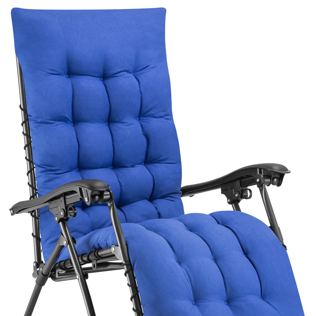 Poltrona da Giardino Pieghevole con Cuscino Imbottito e Struttura in Acciaio Blu in Sedie per tavolo da giardino Danyx - Casoria, commercioVirtuoso.it
