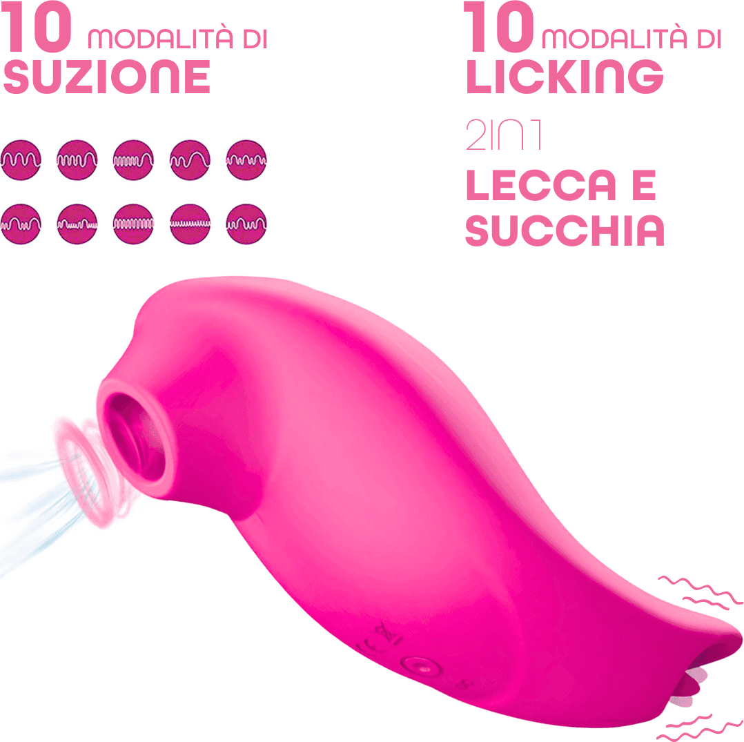 Succhia e Lecca Clitoride 2in1 Vibratore con Lingua doppio Stimolatore a Suzione in Vibratori Rabbit Do You Erotic - Napoli, commercioVirtuoso.it