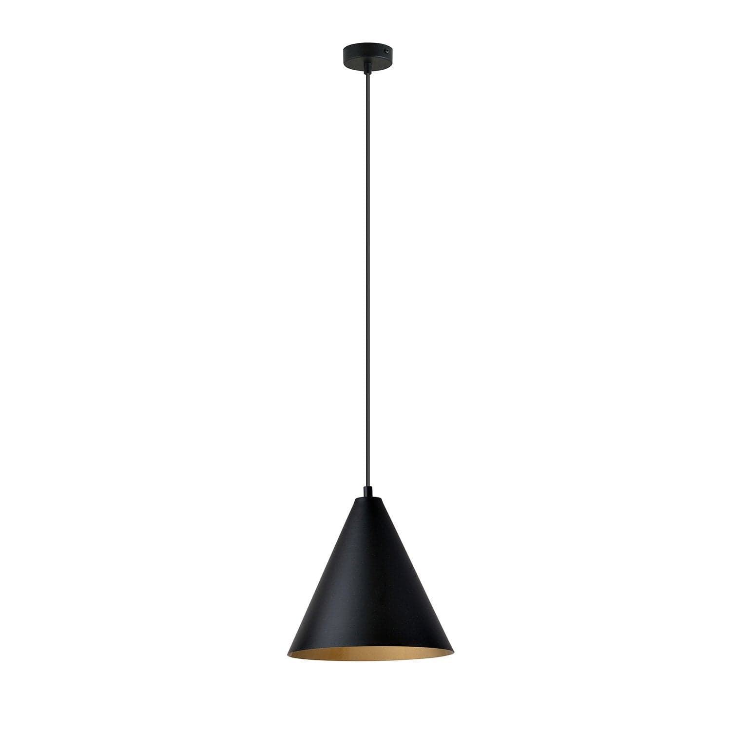 Sospensione Nordica Rebel 1 Luce In Acciaio Nero E Oro in Lampade a sospensione LuceArt - Montecorvino Pugliano, commercioVirtuoso.it