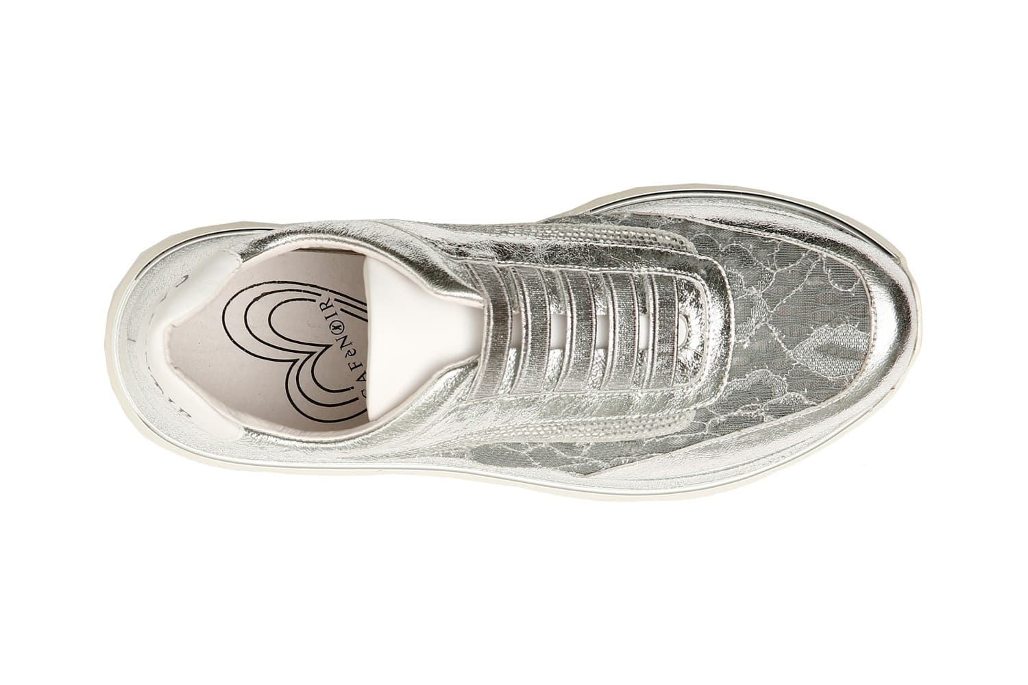 SLIP-ON IN PELLE LAMINATA E PIZZO in Slip e perizomi 3A Moda Mare Sport - Bellaria Igea Marina, commercioVirtuoso.it