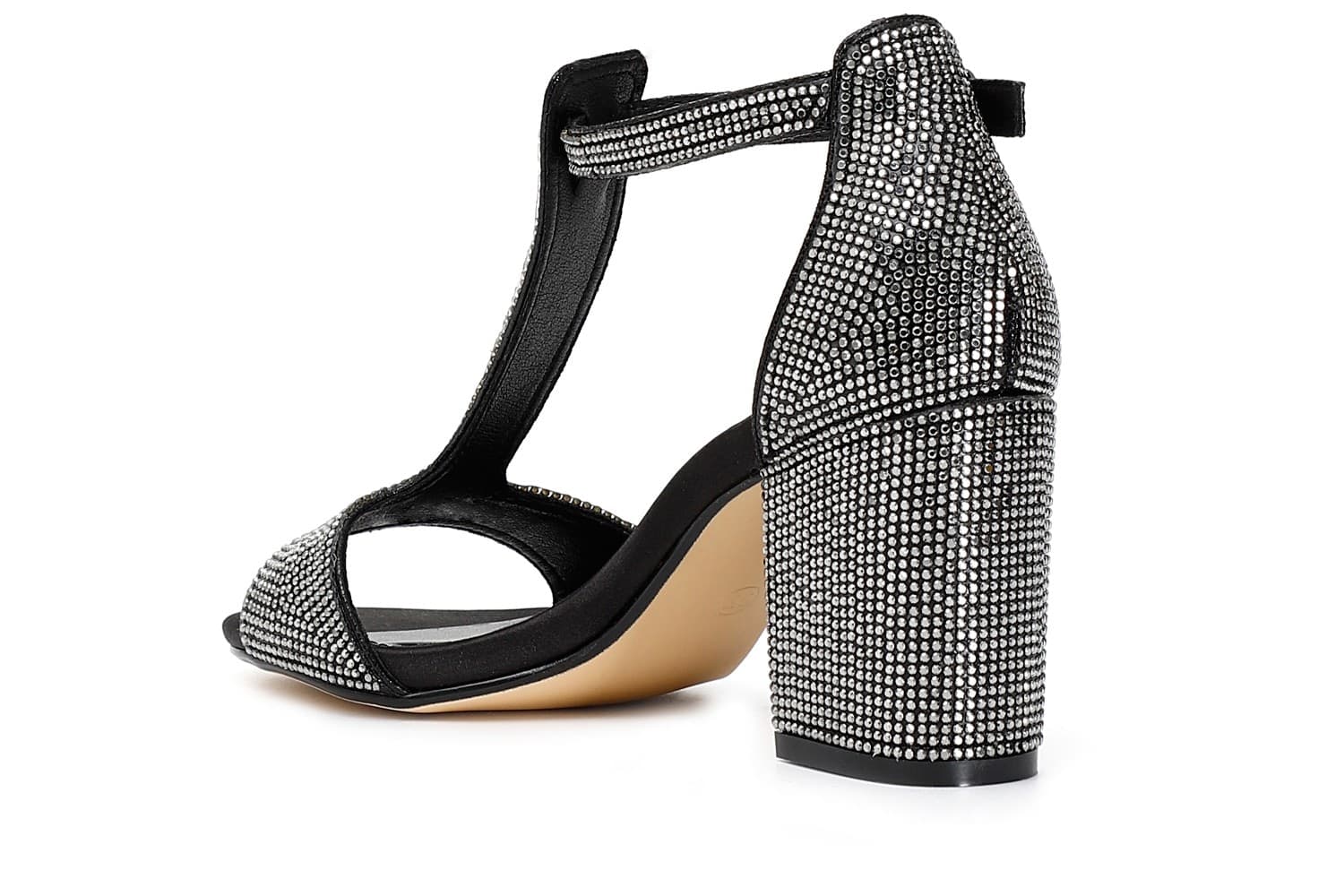 SANDALO STRASS A T CHIUSO DIETRO IN LAMINATO in Sandali moda 3A Moda Mare Sport - Bellaria Igea Marina, commercioVirtuoso.it