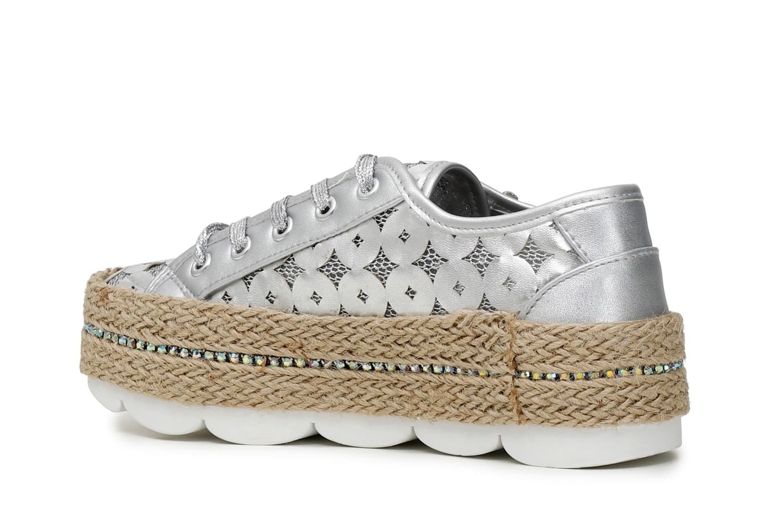 SNEAKERS FASCIA CORDA CON ACCESSORIO STRASS in Lacci per scarpe 3A Moda Mare Sport - Bellaria Igea Marina, commercioVirtuoso.it