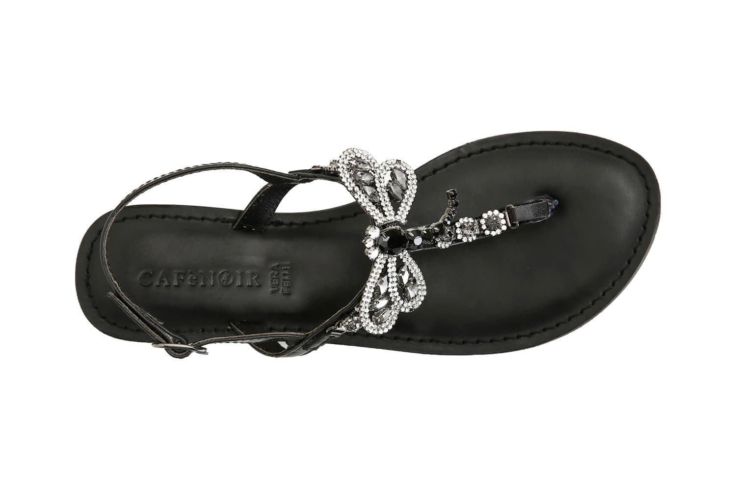 INFRADITO IN PELLE CON ACCESSORIO LIBELLULA in Infradito 3A Moda Mare Sport - Bellaria Igea Marina, commercioVirtuoso.it