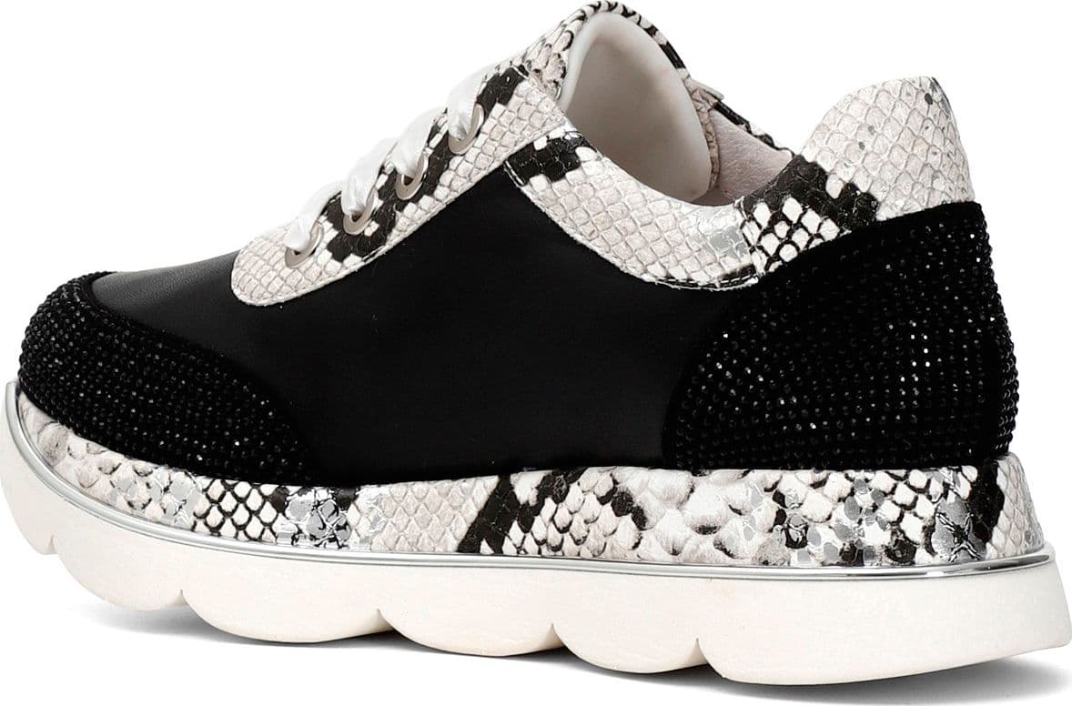 SNEAKERS IN PELLE CON SIMILPELLE PITONATA E STRASS in Sneaker casual 3A Moda Mare Sport - Bellaria Igea Marina, commercioVirtuoso.it