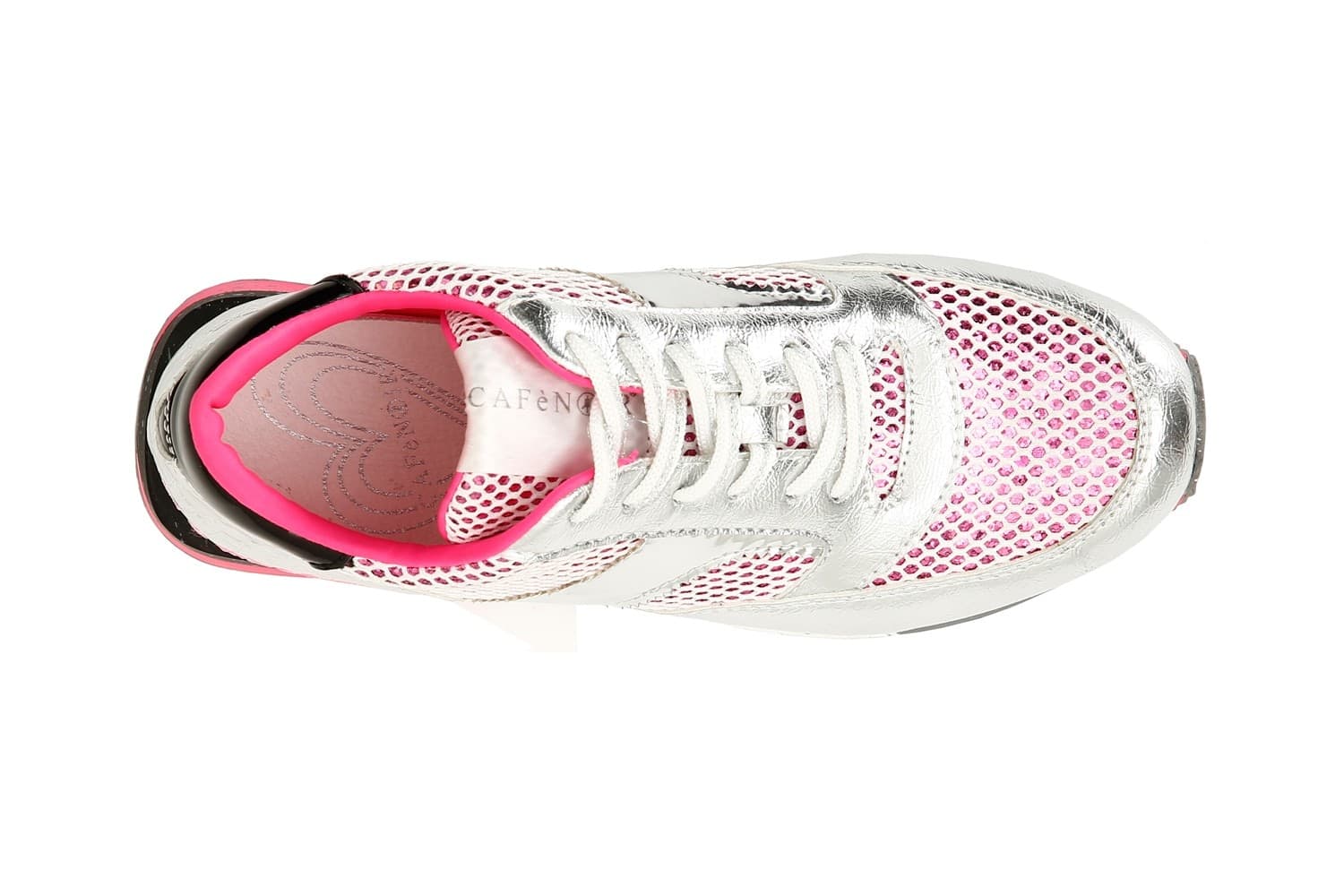 SNEAKER IN SIMILPELLE LAMINATA E RETE GLITTER in Sneaker casual 3A Moda Mare Sport - Bellaria Igea Marina, commercioVirtuoso.it