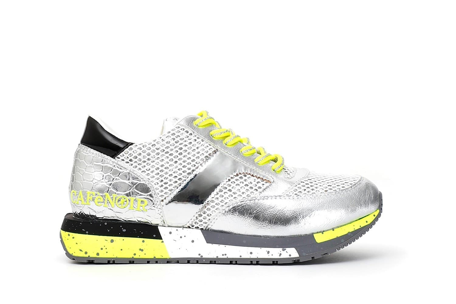 SNEAKER IN SIMILPELLE LAMINATA E RETE GLITTER in Sneaker casual 3A Moda Mare Sport - Bellaria Igea Marina, commercioVirtuoso.it
