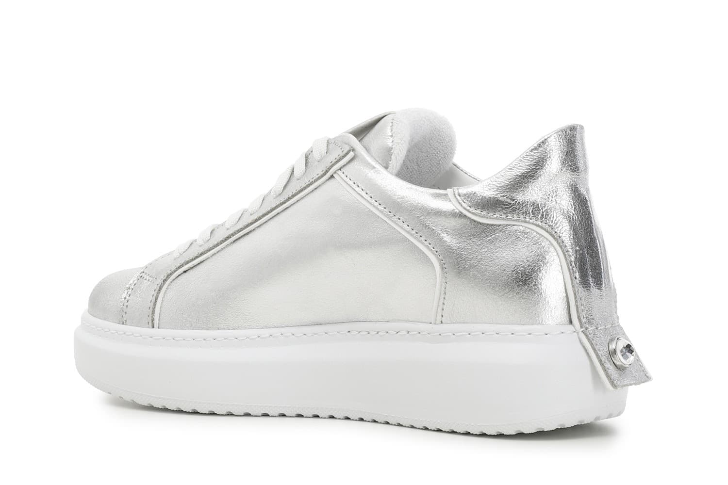 SNEAKERS IN PELLE METALLIZZATA CON STELLA in Sneaker casual 3A Moda Mare Sport - Bellaria Igea Marina, commercioVirtuoso.it