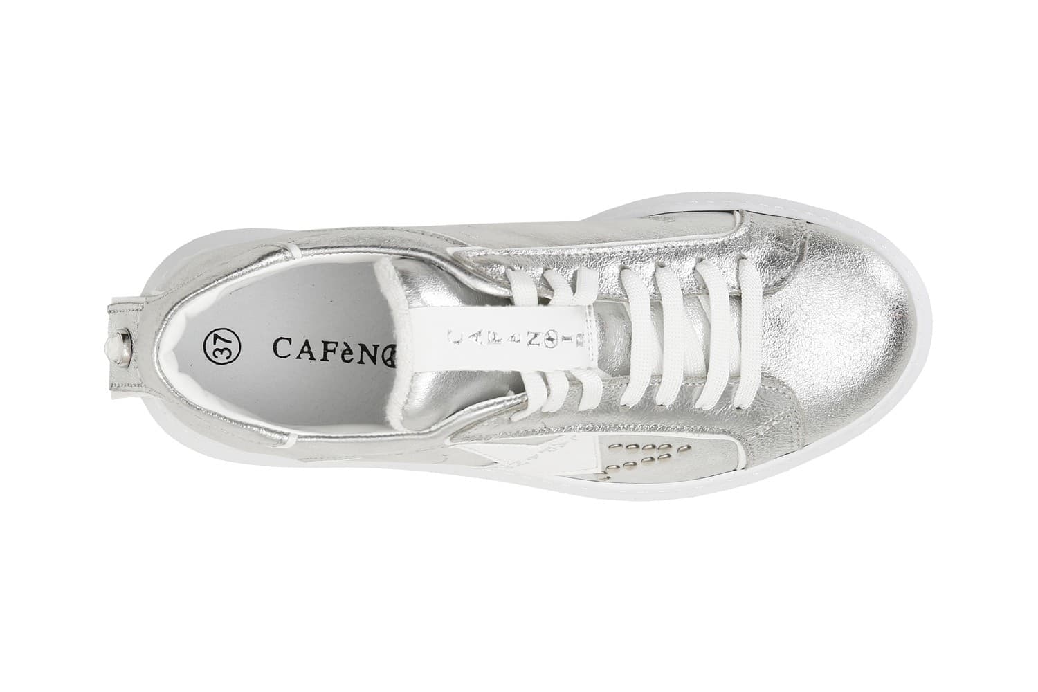 SNEAKERS IN PELLE METALLIZZATA CON STELLA in Sneaker casual 3A Moda Mare Sport - Bellaria Igea Marina, commercioVirtuoso.it