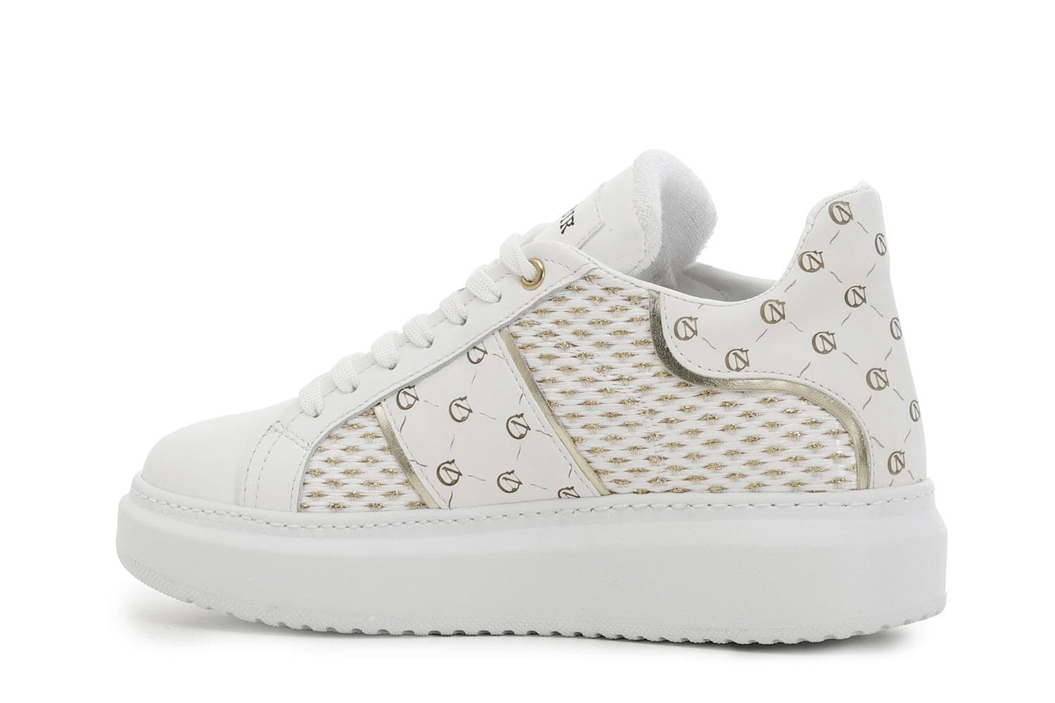 SNEAKERS IN RAFFIA E PELLE in Sneaker casual 3A Moda Mare Sport - Bellaria Igea Marina, commercioVirtuoso.it