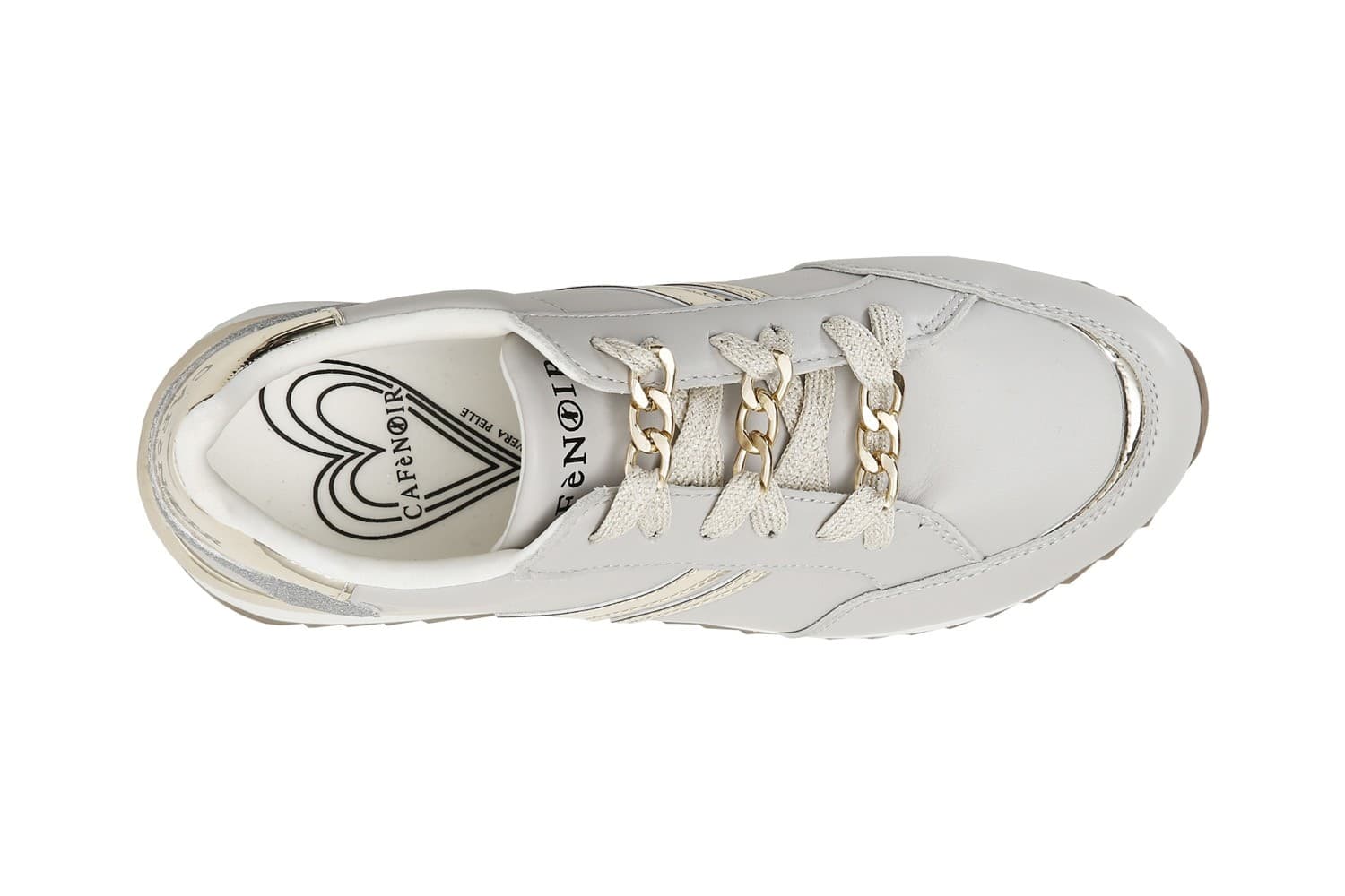 SNEAKERS IN PELLE CON DETTAGLIO CATENA in Sneaker casual 3A Moda Mare Sport - Bellaria Igea Marina, commercioVirtuoso.it