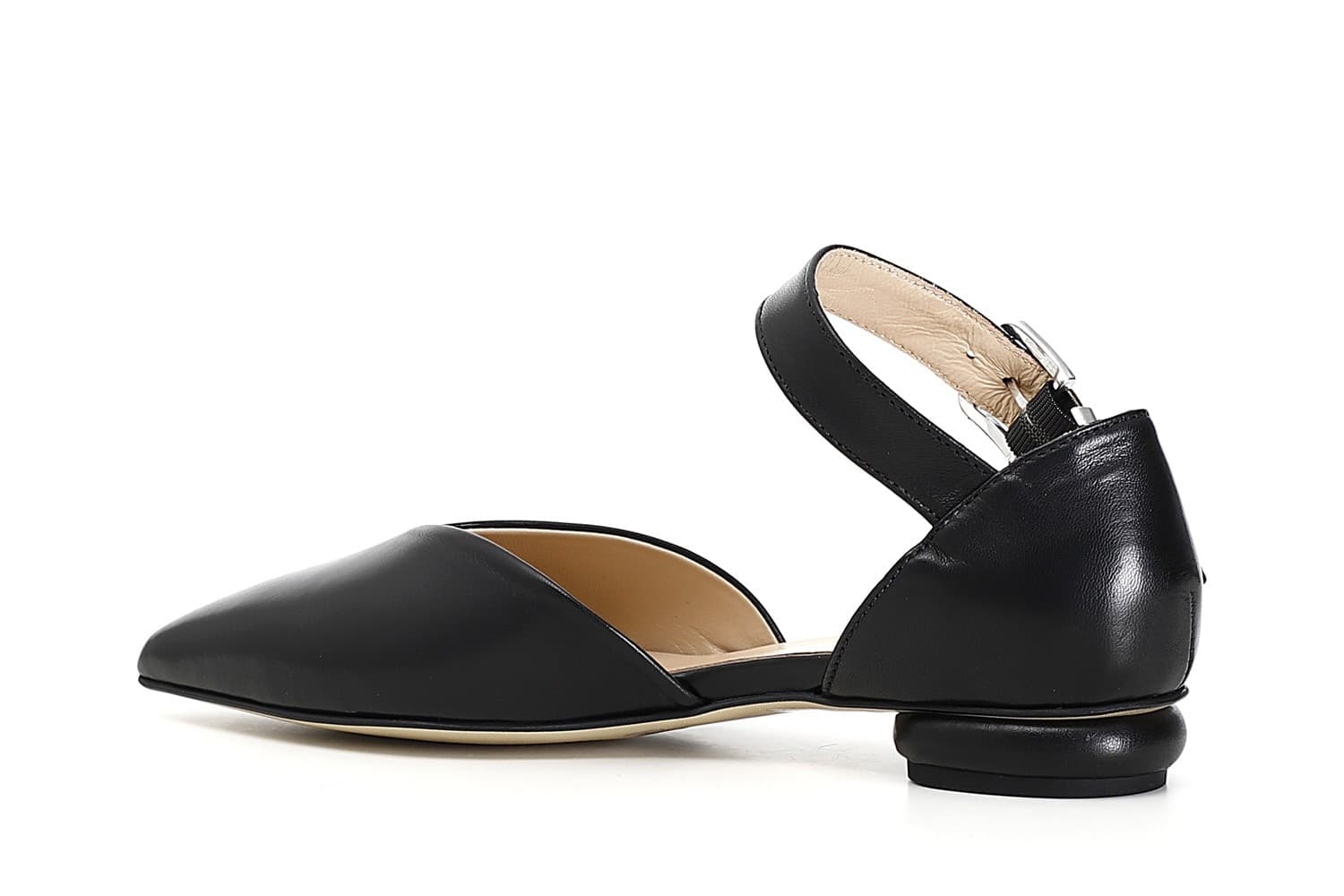 BALLERINA IN NAPPA CON LACCIO E FIBBIA in Ballerine 3A Moda Mare Sport - Bellaria Igea Marina, commercioVirtuoso.it