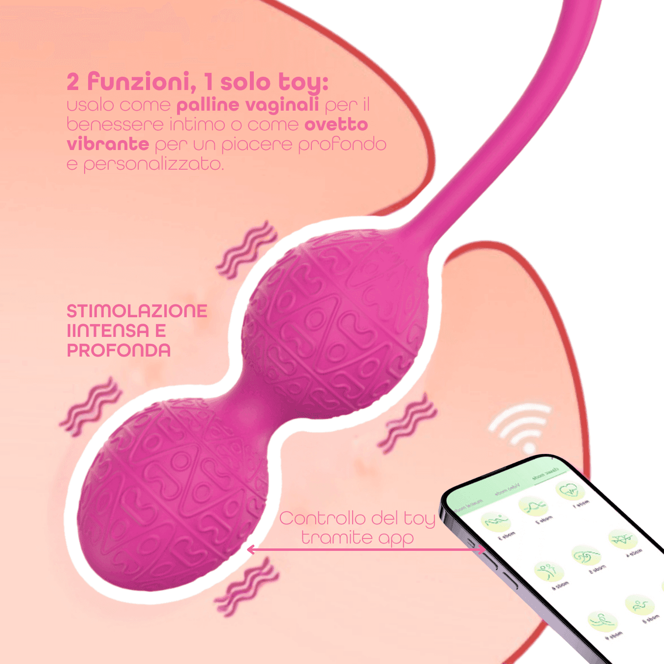 Ovetto Vibrante Stimolatore Palline Vaginali Vibranti Controllo App in Silicone in Massaggiatori elettrici manuali Do You Erotic - Napoli, commercioVirtuoso.it