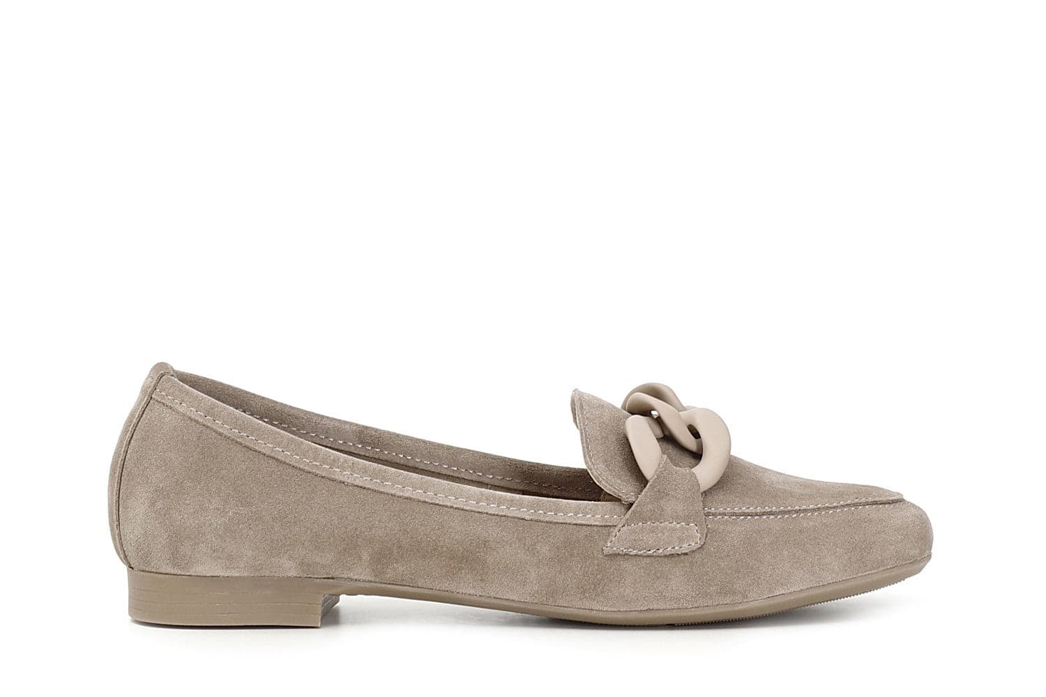 MOCASSINI IN PELLE SCAMOSCIATA CON CATENA in Loafer e mocassini 3A Moda Mare Sport - Bellaria Igea Marina, commercioVirtuoso.it
