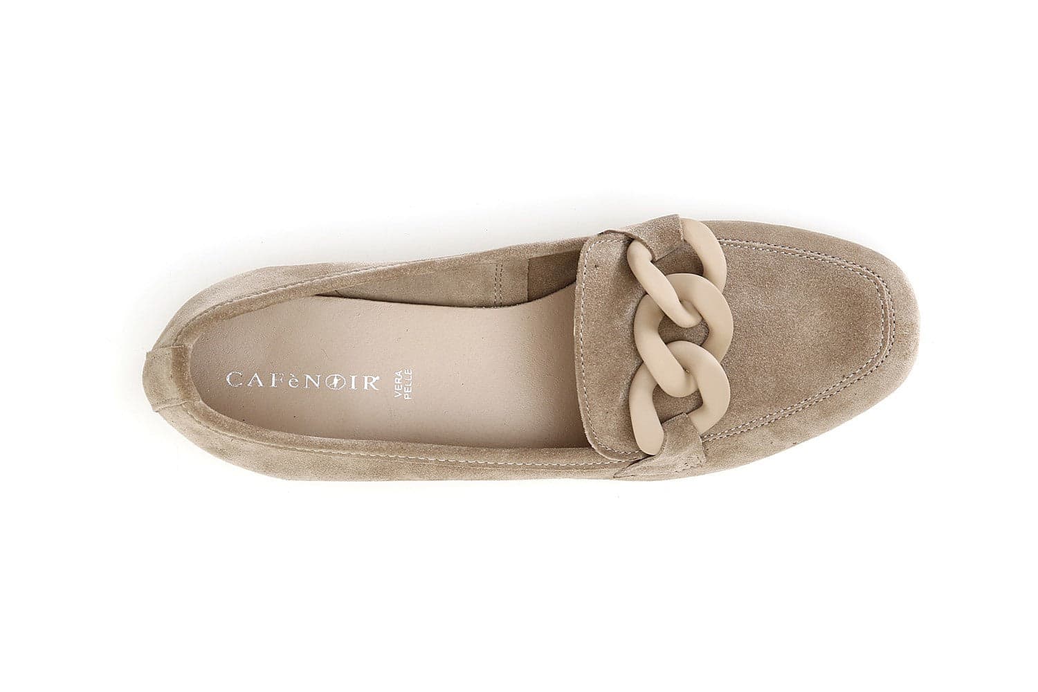 MOCASSINI IN PELLE SCAMOSCIATA CON CATENA in Loafer e mocassini 3A Moda Mare Sport - Bellaria Igea Marina, commercioVirtuoso.it